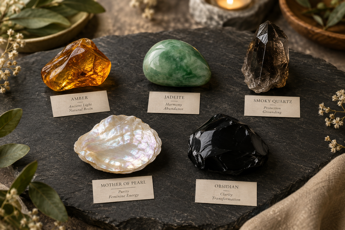 Ambre, Jadéite, Quartz Fumé, Nacre, Obsidienne : Quel Choix ?