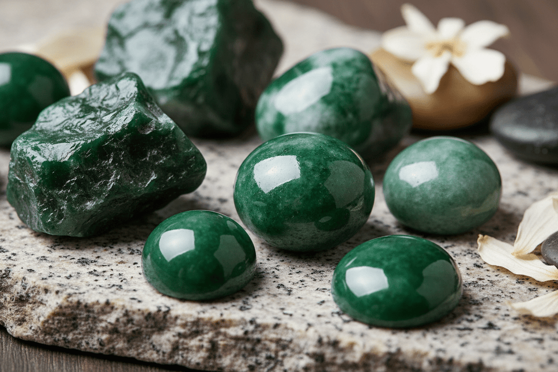 Jadéite Vert d'Eau et Chakra du Cœur : Guide d'Harmonie - Kumari Legacy