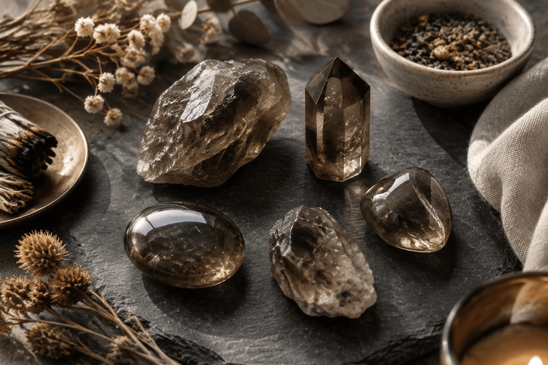 Quartz Fumé : un rituel bien-être pour s'ancrer chaque jour - Kumari Legacy