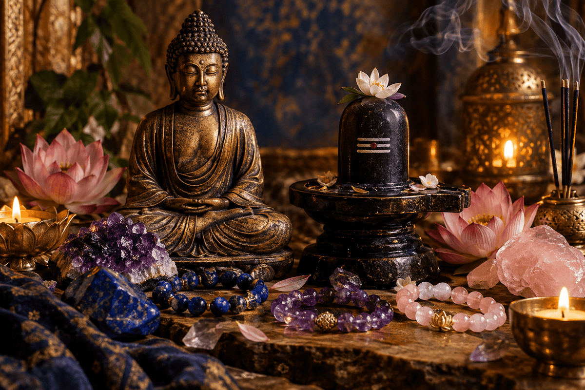 Symbolique de Bouddha et Shiva dans vos bijoux en pierres - Kumari Legacy