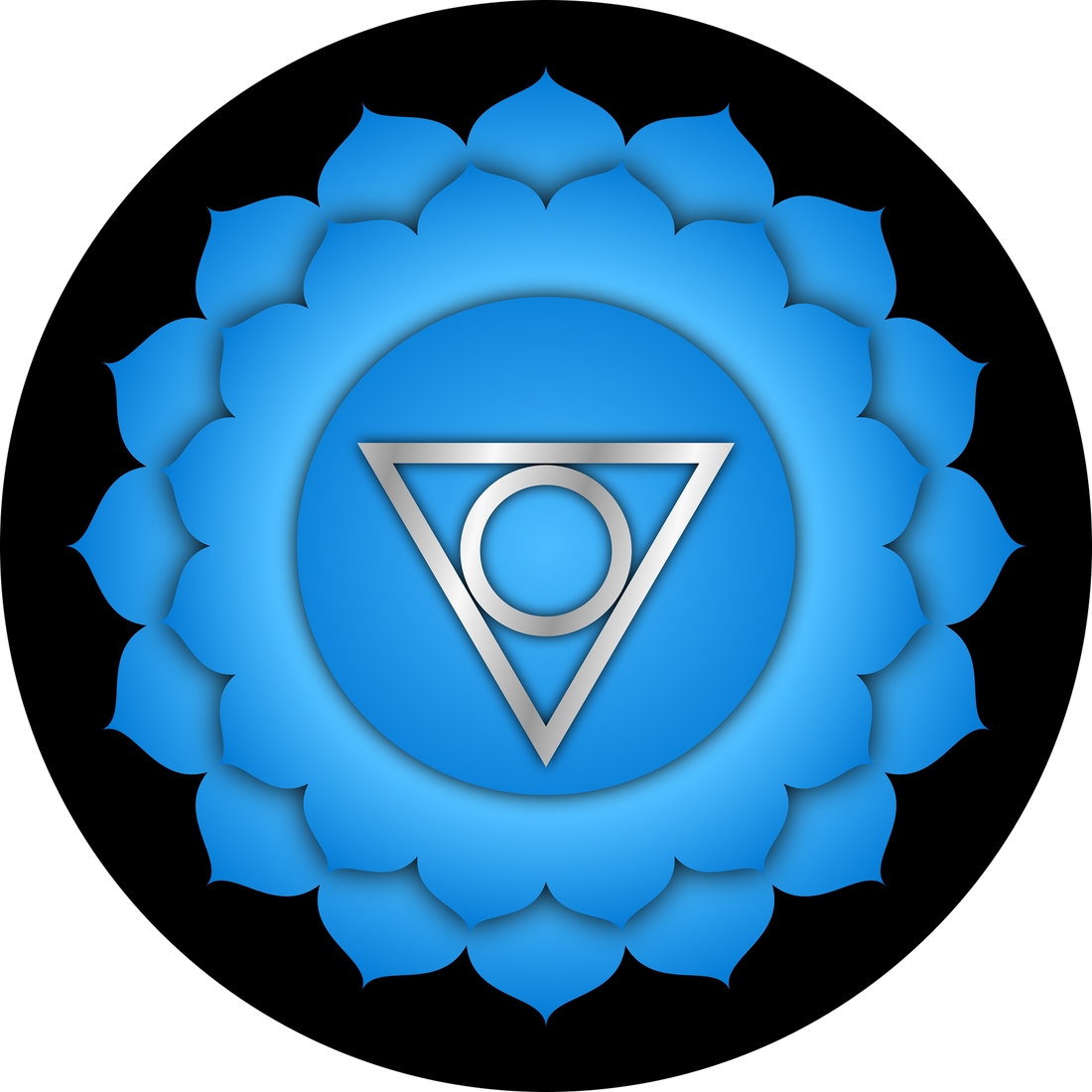 Le chakra de la gorge, ou Vishuddha, est le cinquième des sept chakras principaux de la tradition indienne Kumari Legacy