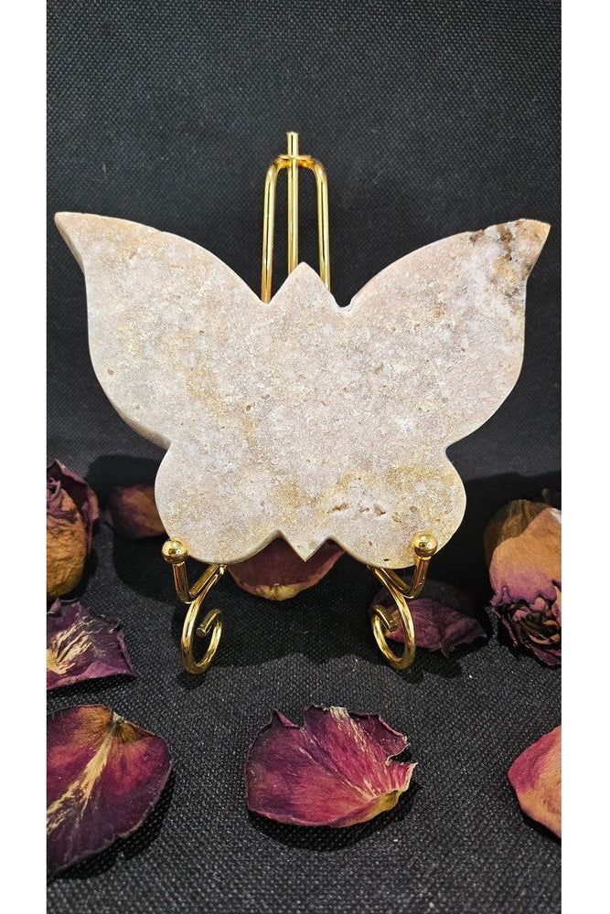Papillon en Améthyste Rose Naturelle - Lithothérapie - Kumari Legacy