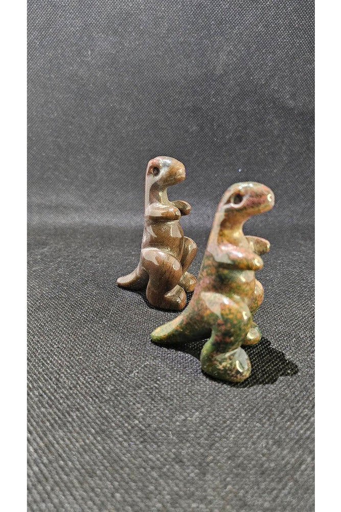 Dinosaure en Jaspe - Pierre de Protection et d'Équilibre - Kumari Legacy