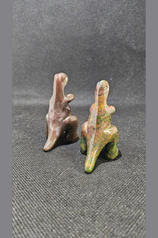 Dinosaure en Jaspe - Pierre de Protection et d'Équilibre - Kumari Legacy