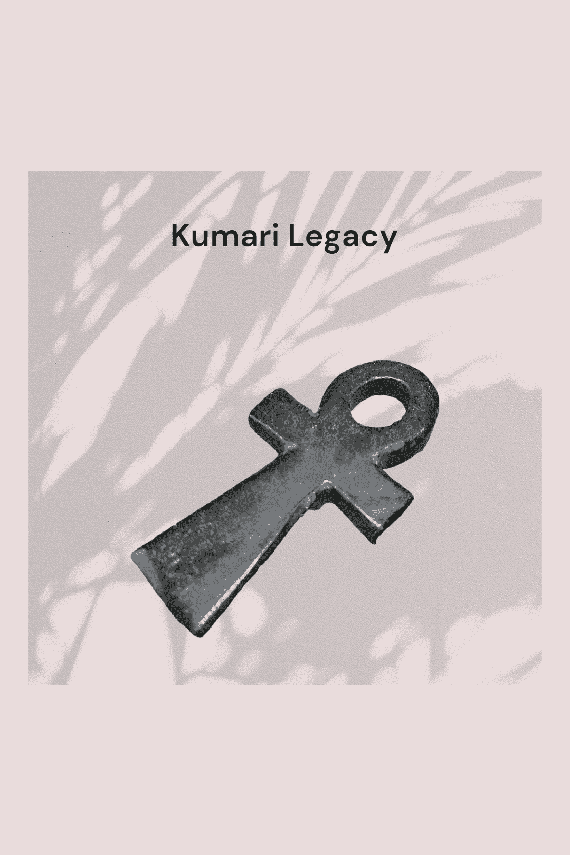 Croix d'Ankh en Obsidienne - Kumari Legacy
