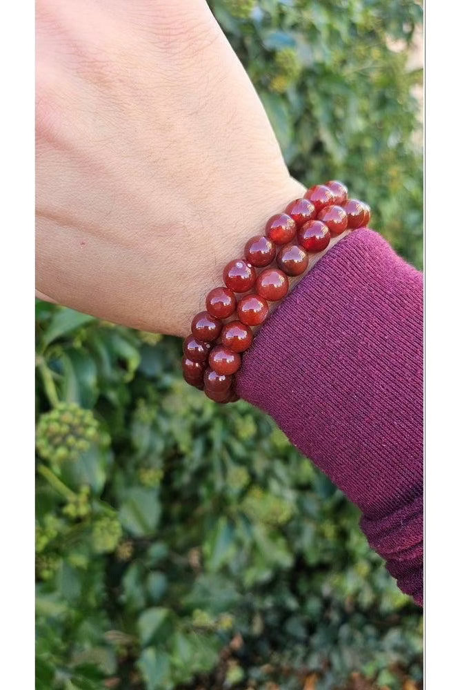 Bracelet en Agate Rouge – Énergie et Confiance en Soi | Kumari Legacy
