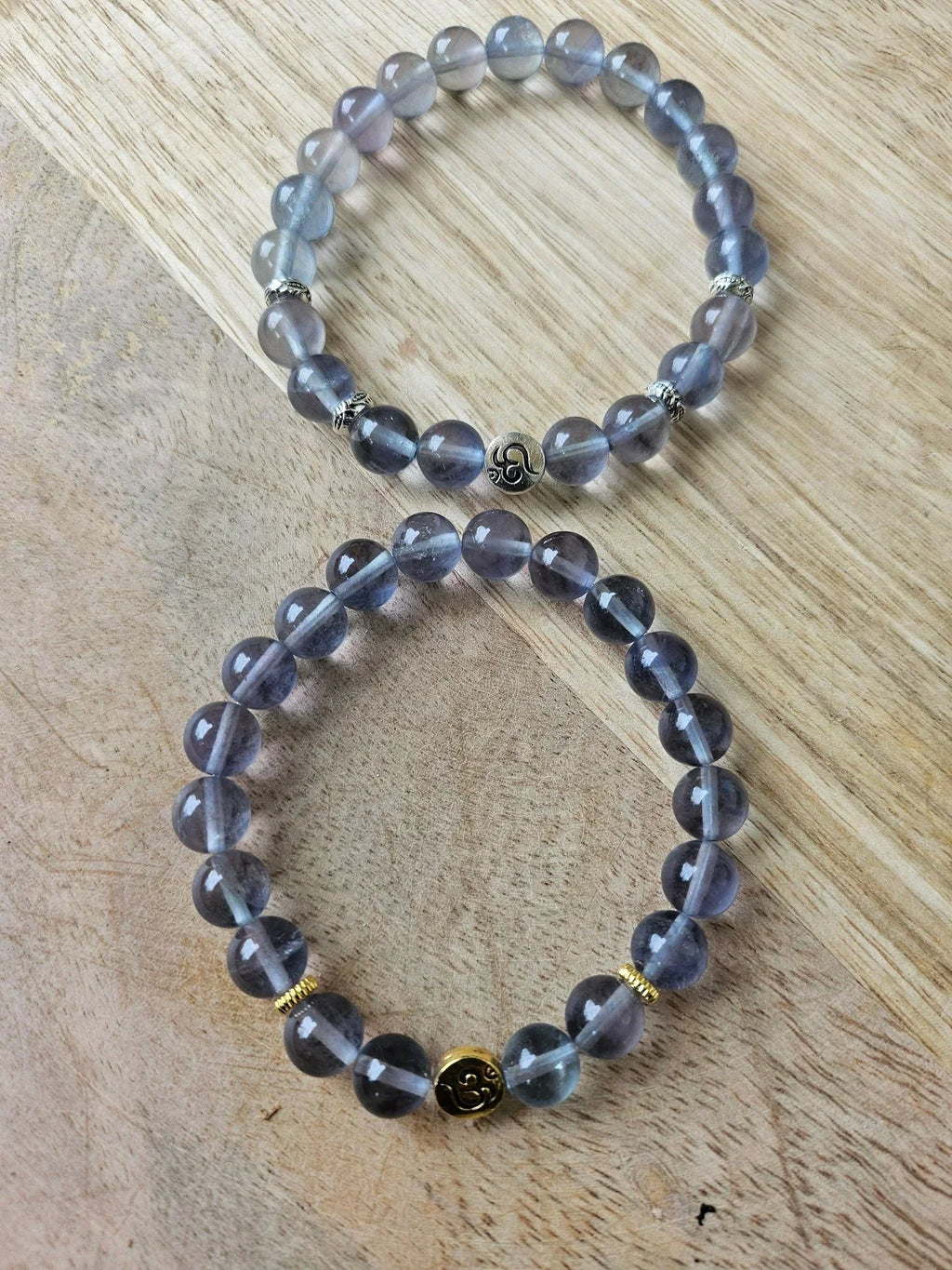 Bracelet “Aether” – Fluorite Bleue AAA 8 mm – Sur mesure - Kumari Legacy