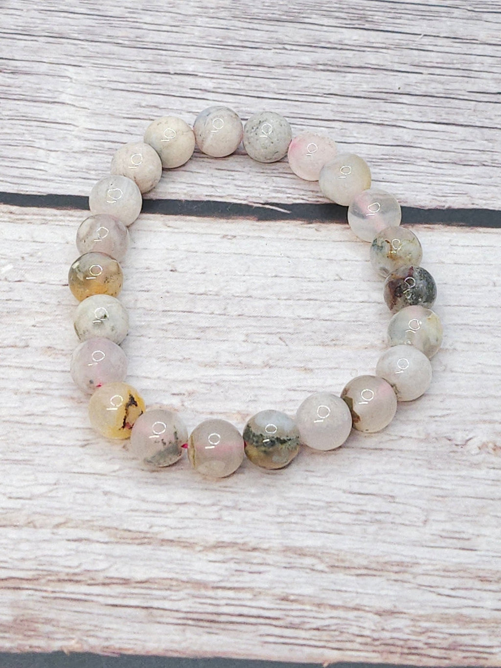 Bracelet Agate Fleur 10mm - Kumari Legacy