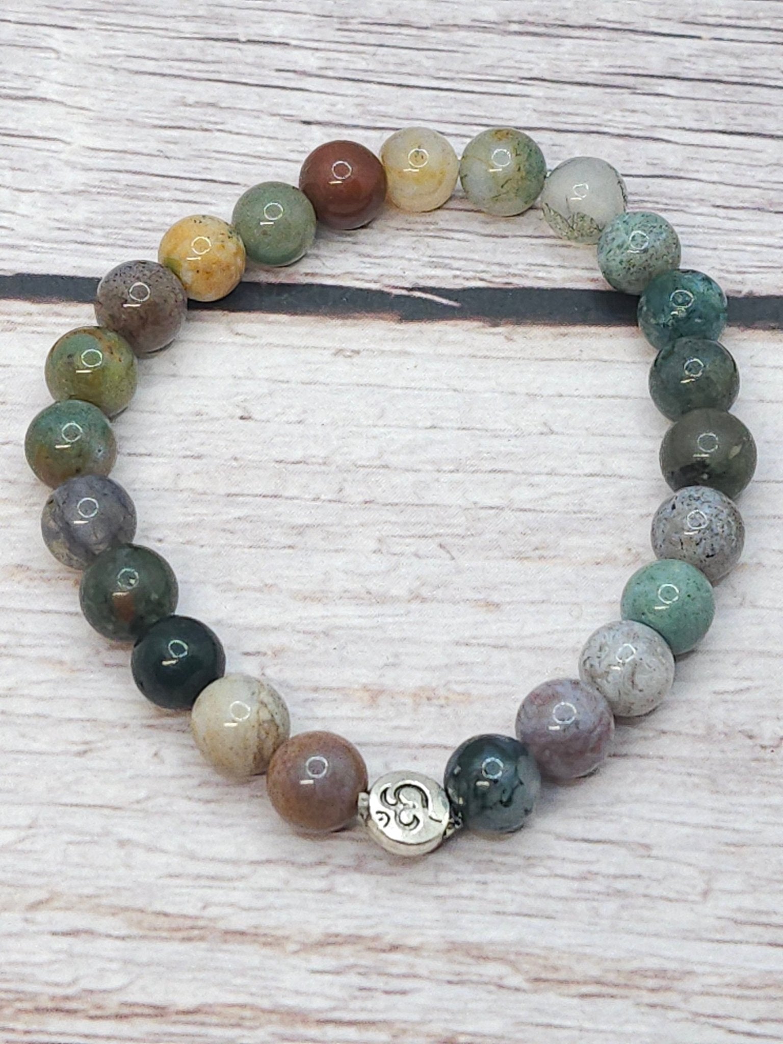 Bracelet Agate Indienne 8mm - Kumari Legacy