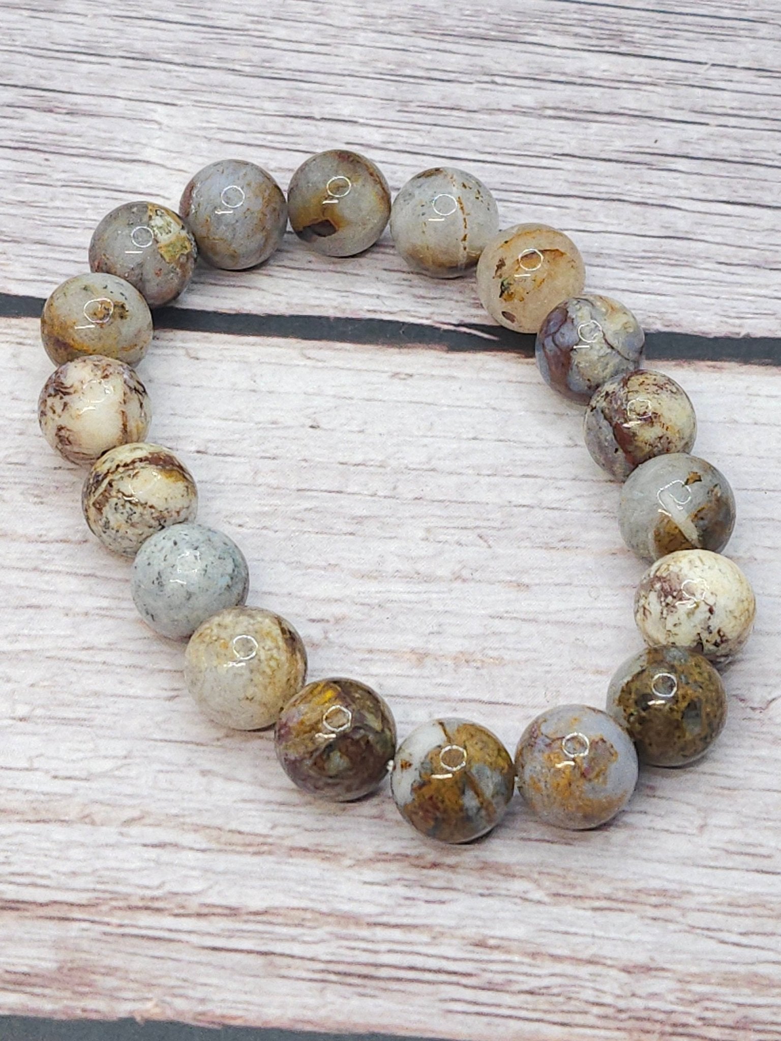 Bracelet Agate Symbiotique 12mm - Kumari Legacy