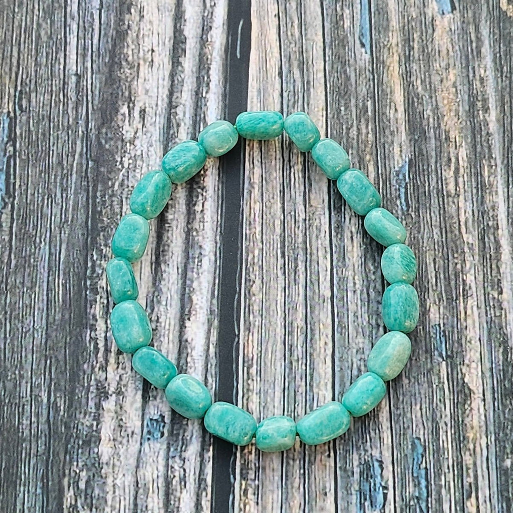 Bracelet Amazonite – Perles galets - Kumari Legacy