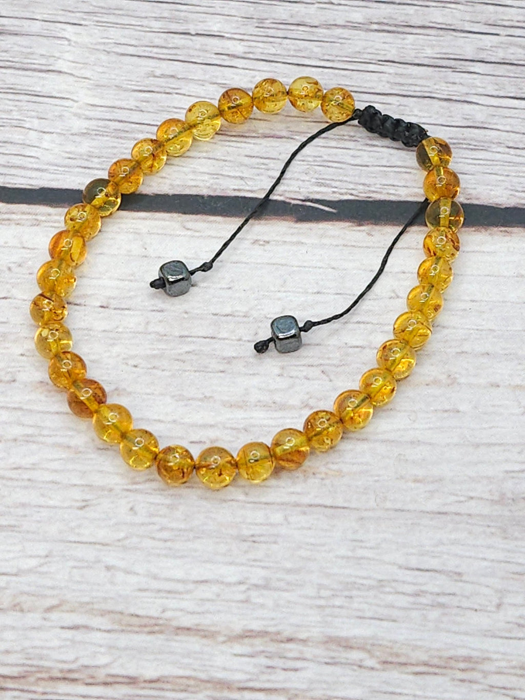 Bracelet Ambre Fleurie de Madagascar 4mm - Kumari Legacy