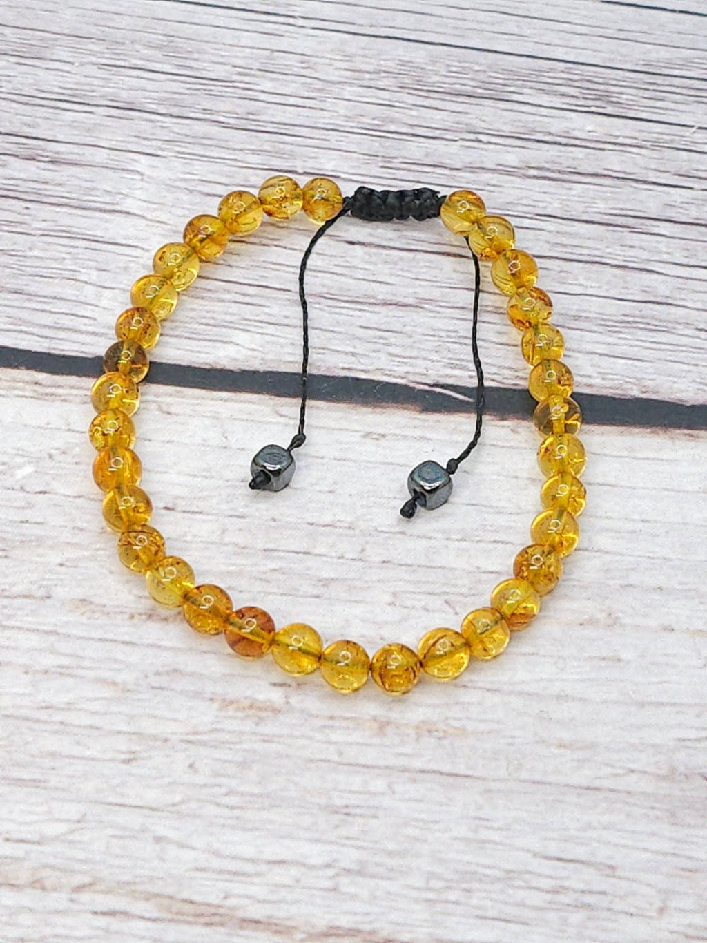 Bracelet Ambre Fleurie de Madagascar 4mm - Kumari Legacy