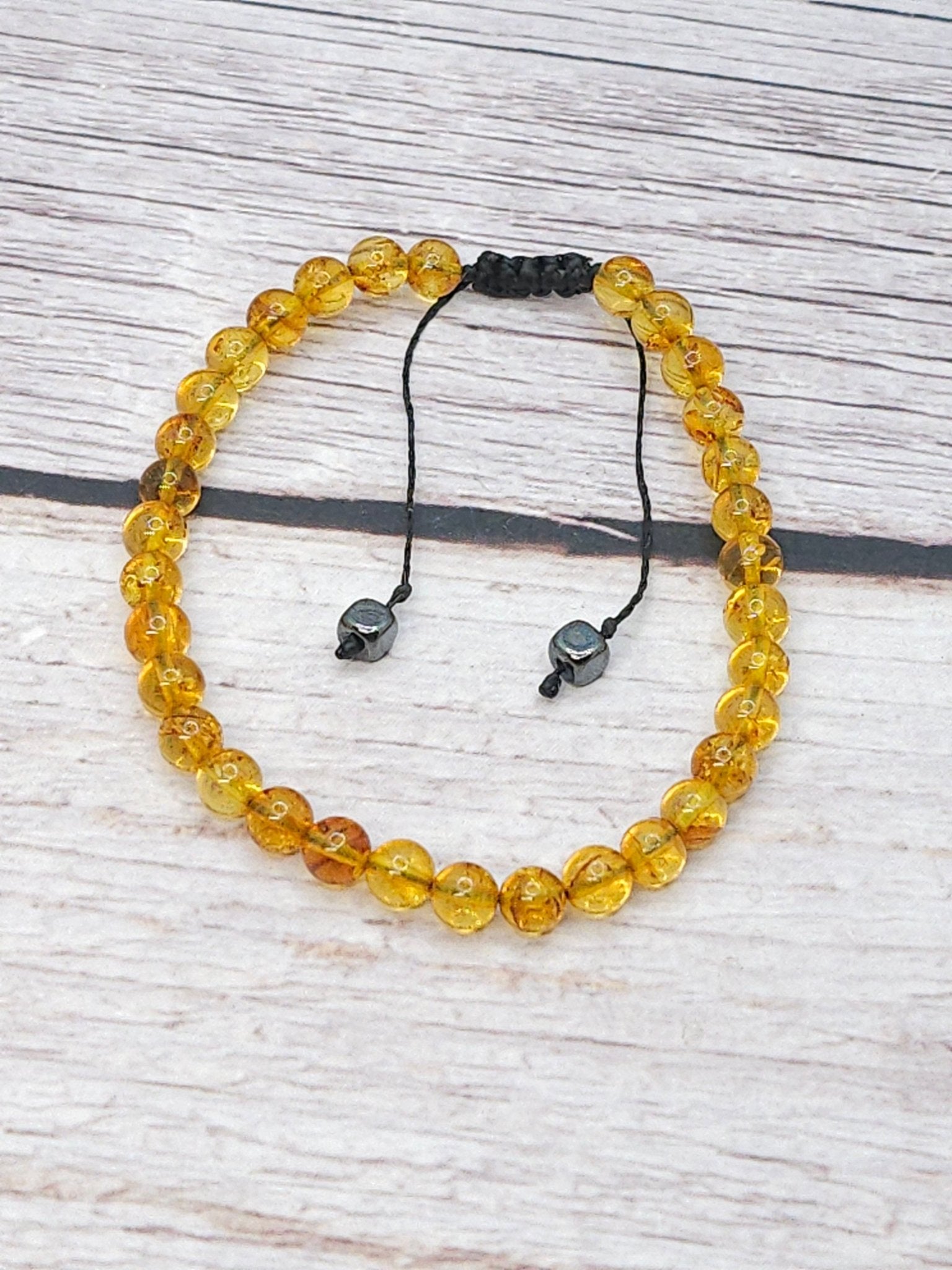 Bracelet Ambre Fleurie de Madagascar 4mm - Kumari Legacy