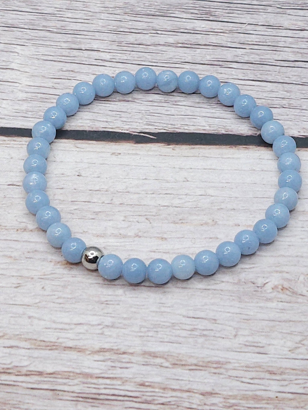 Bracelet Angélite 6mm - Kumari Legacy