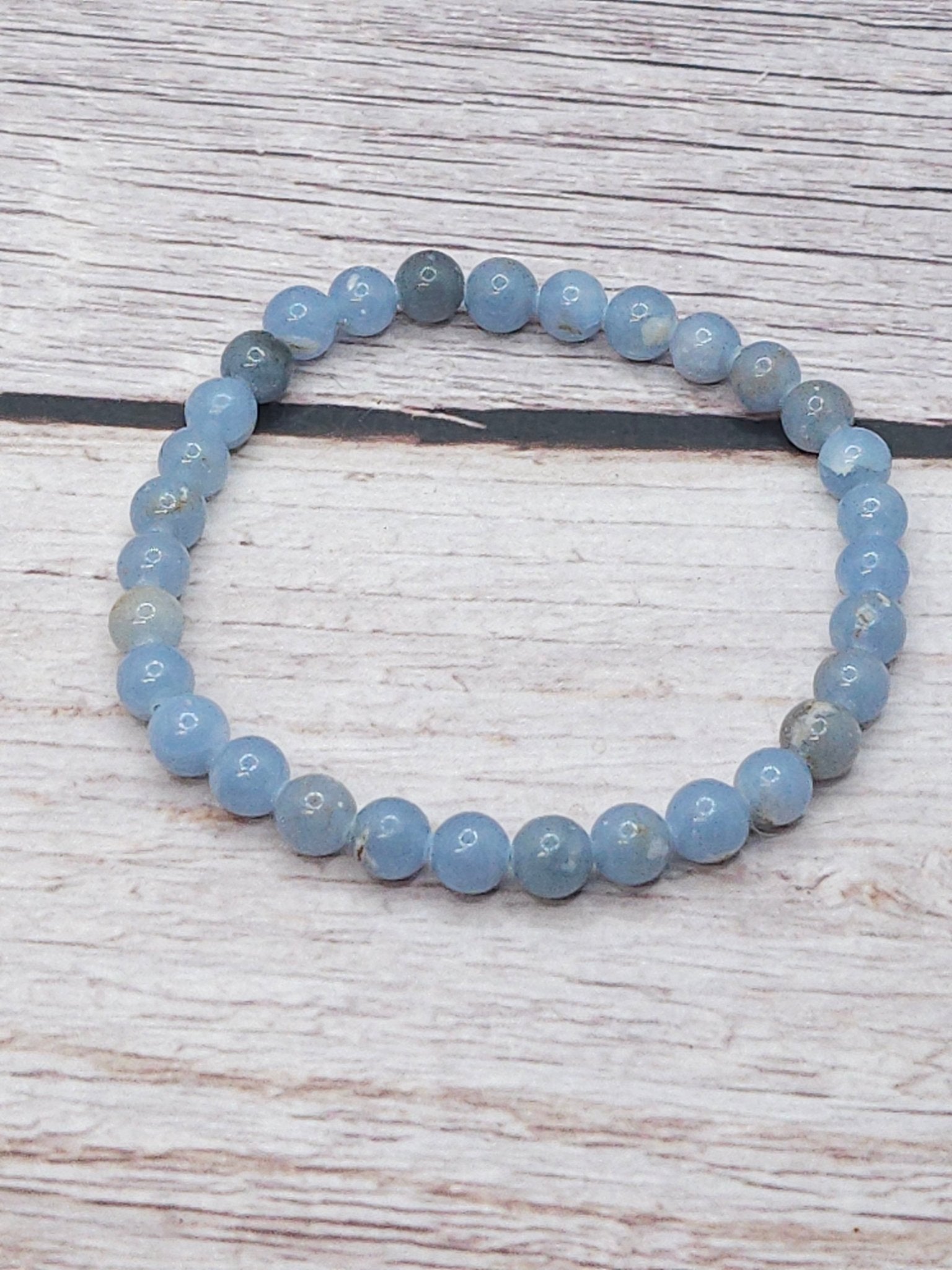 Bracelet Angélite 6mm - Kumari Legacy