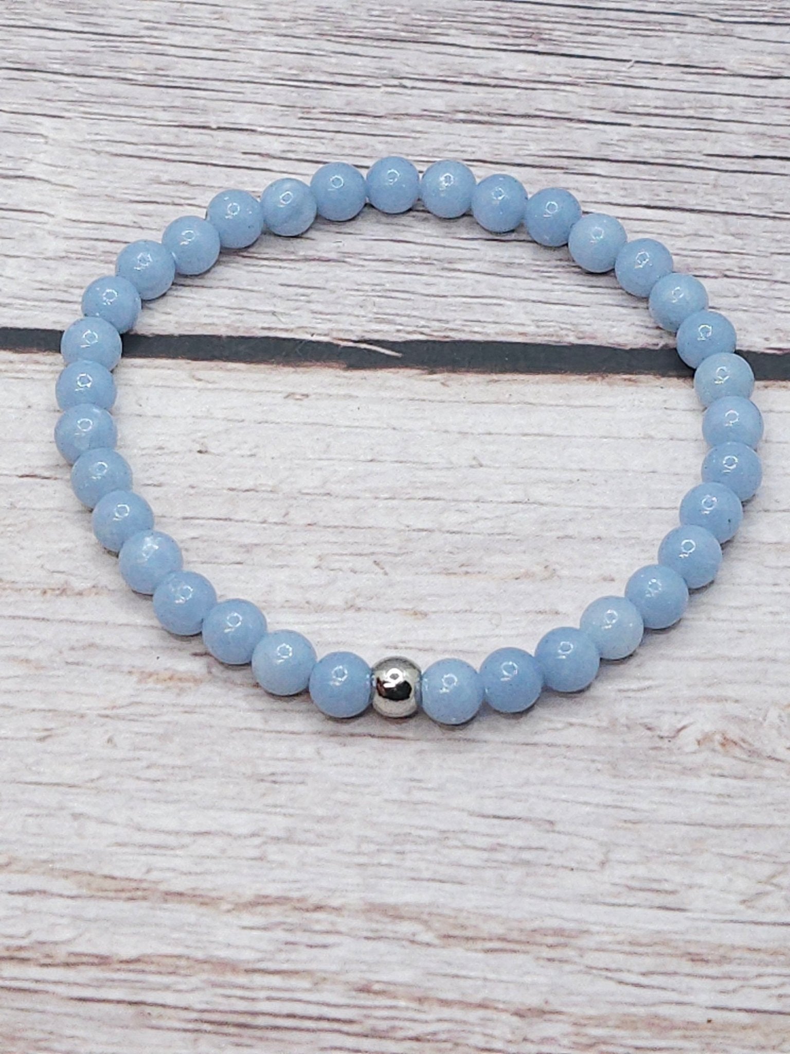 Bracelet Angélite 6mm - Kumari Legacy