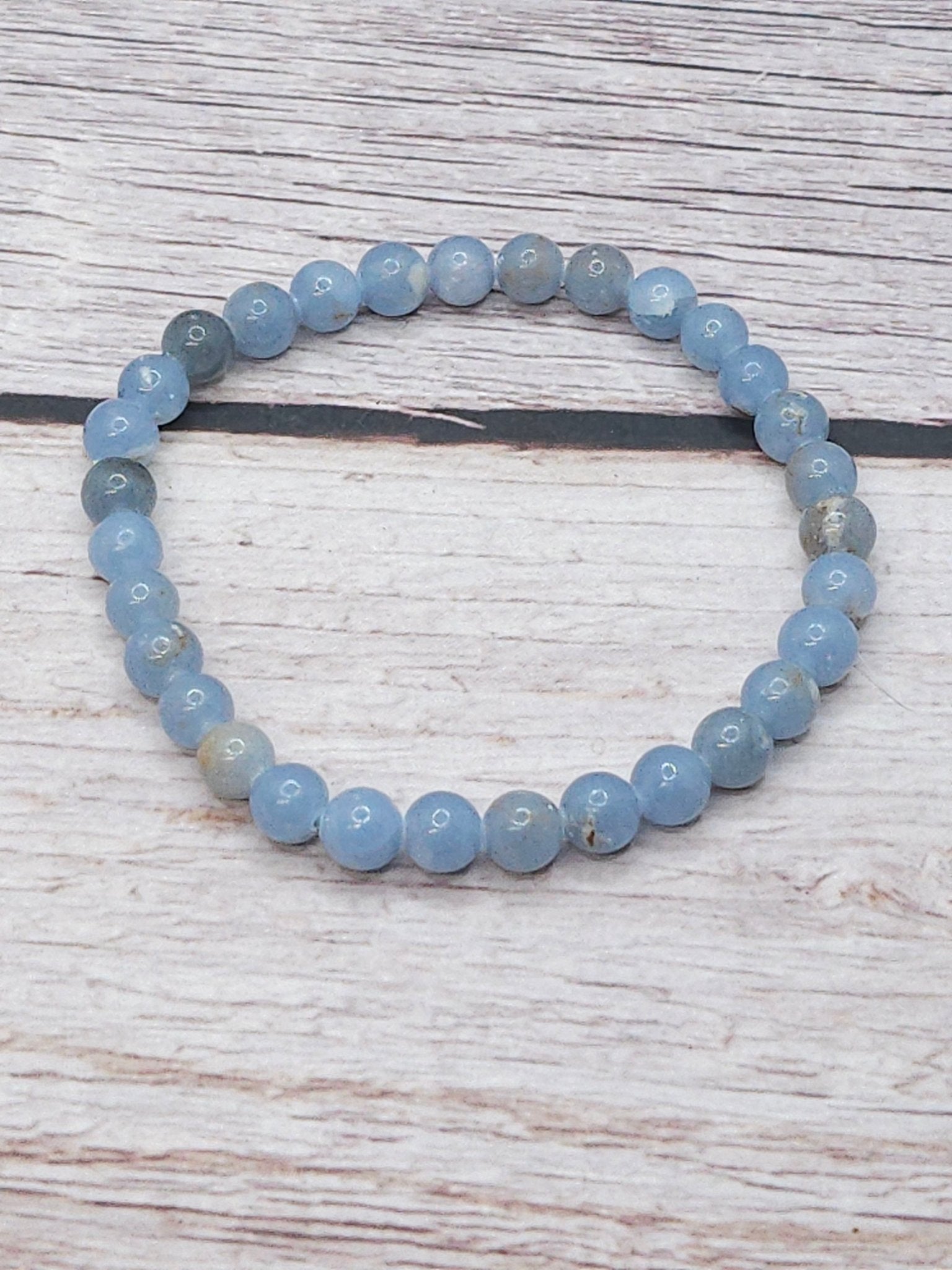 Bracelet Angélite 6mm - Kumari Legacy