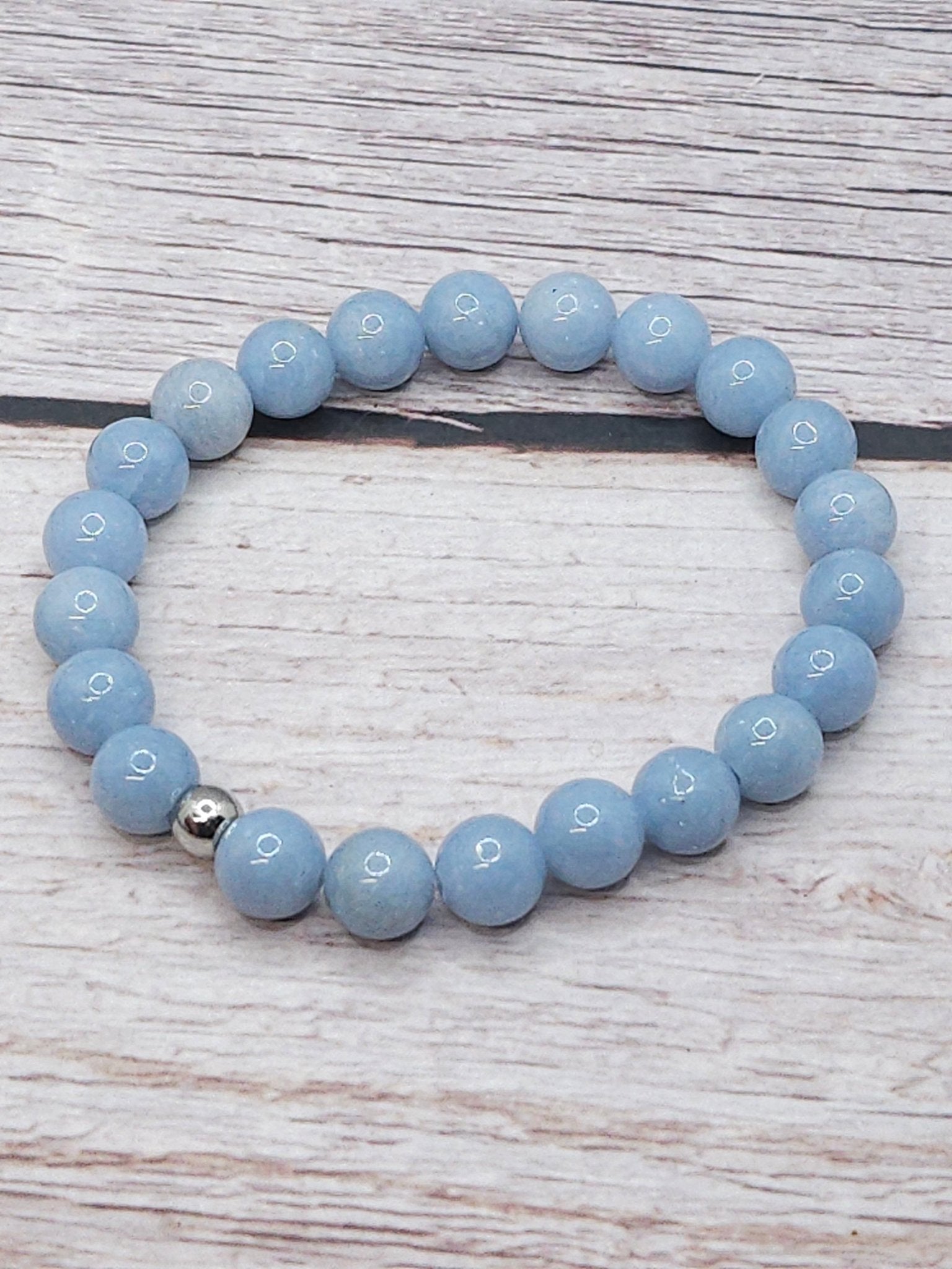 Bracelet Angélite 8mm - Kumari Legacy