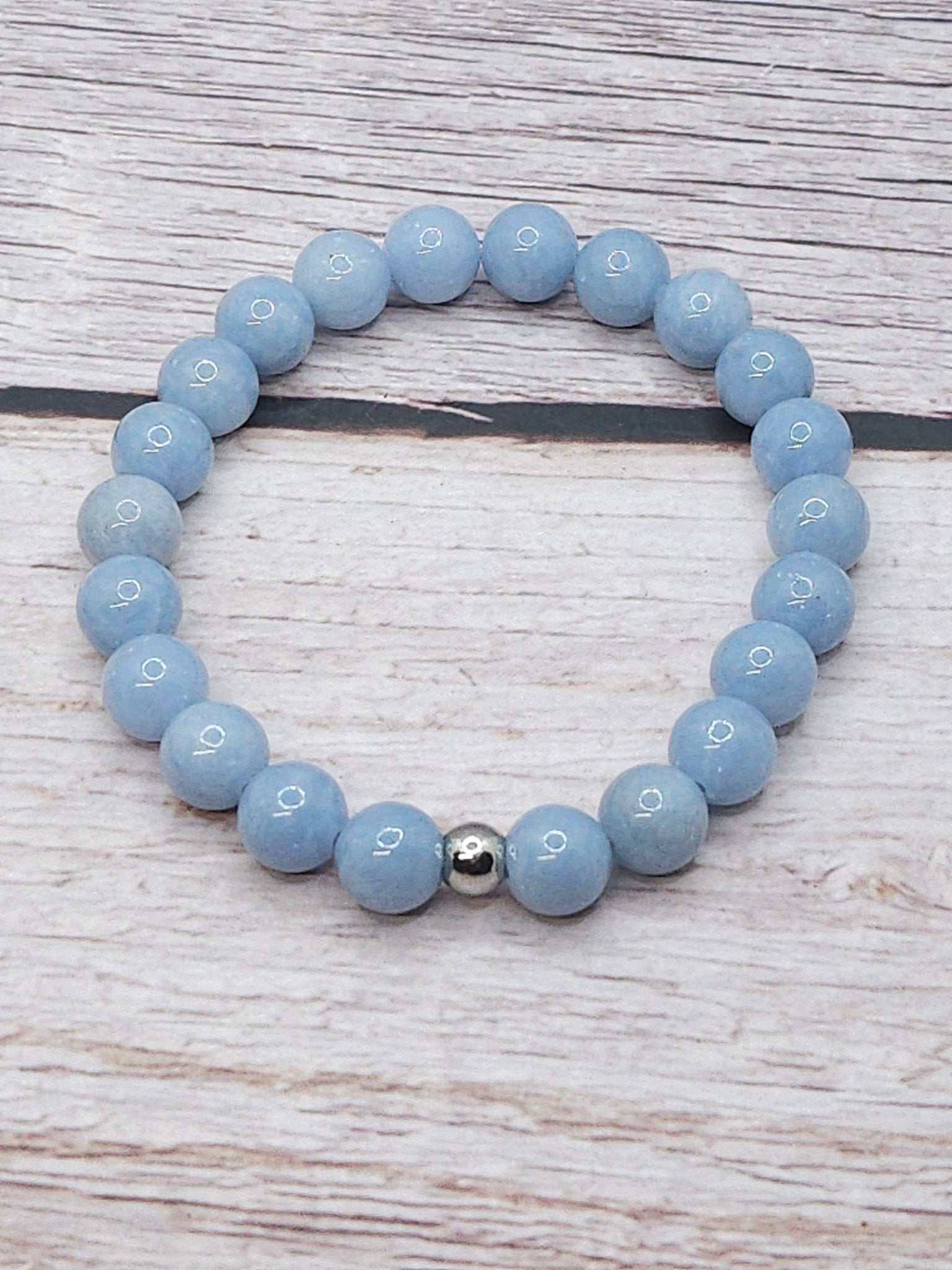Bracelet Angélite 8mm - Kumari Legacy