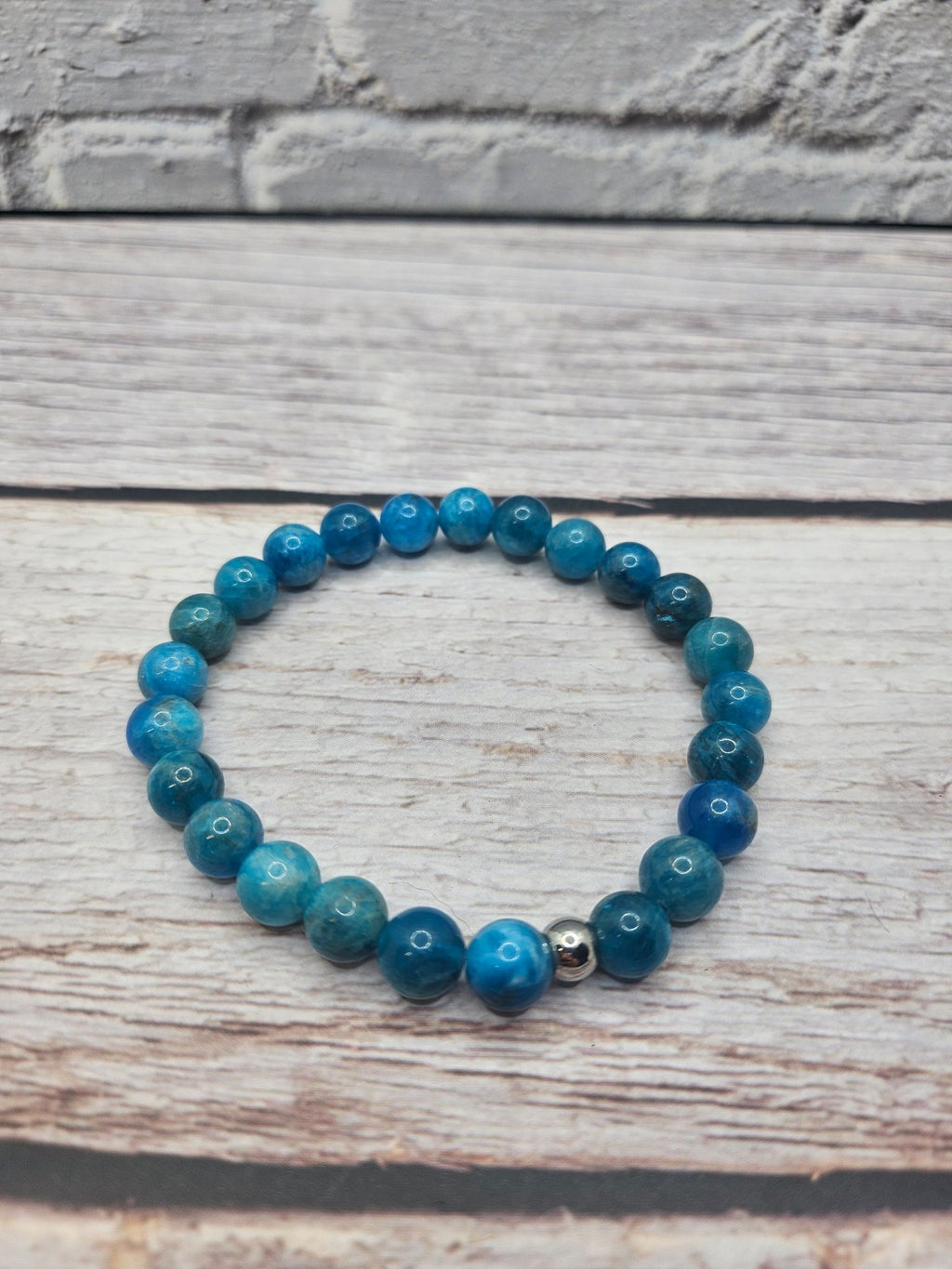 Bracelet Apatite Bleue 8mm - Kumari Legacy
