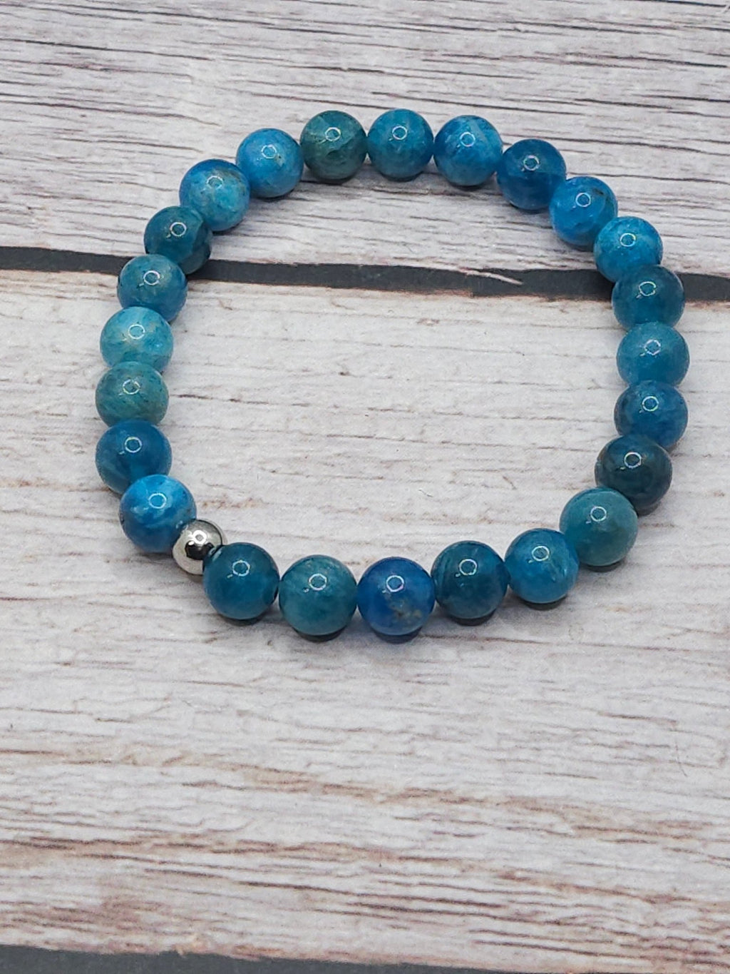Bracelet Apatite Bleue 8mm - Kumari Legacy