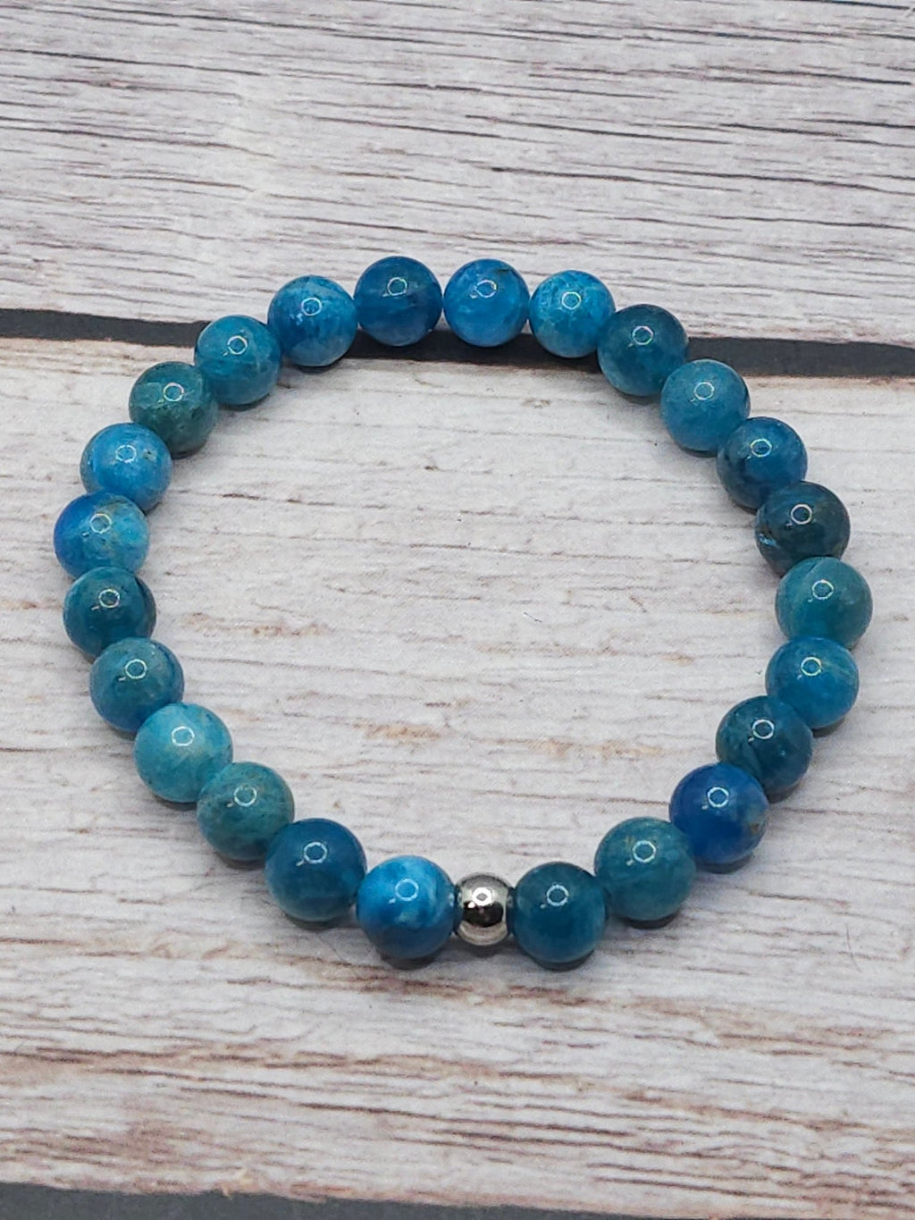 Bracelet Apatite Bleue 8mm - Kumari Legacy