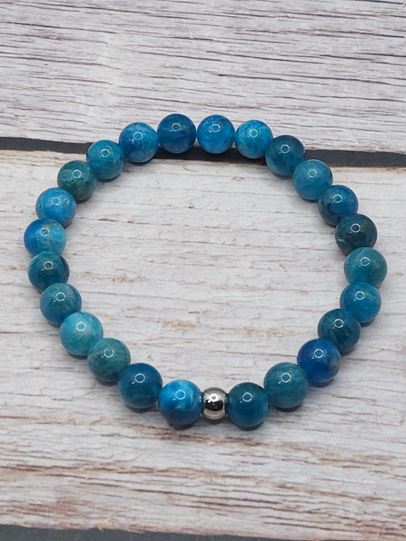 Bracelet Apatite Bleue 8mm - Kumari Legacy