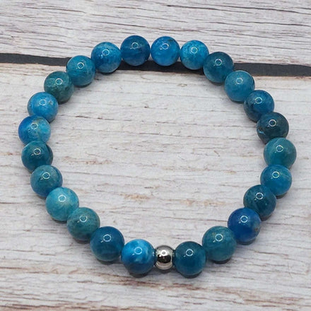 Bracelet Apatite Bleue 8mm