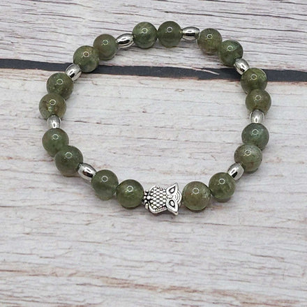 Bracelet Apatite Verte 6mm