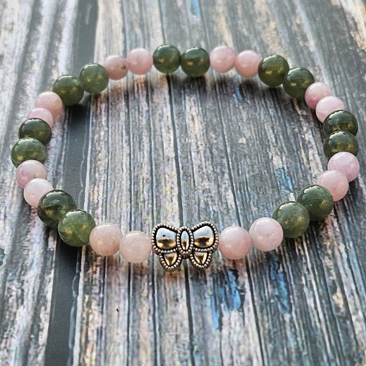 Bracelet Apatite Verte & Kunzite – 6/4mm - Kumari Legacy