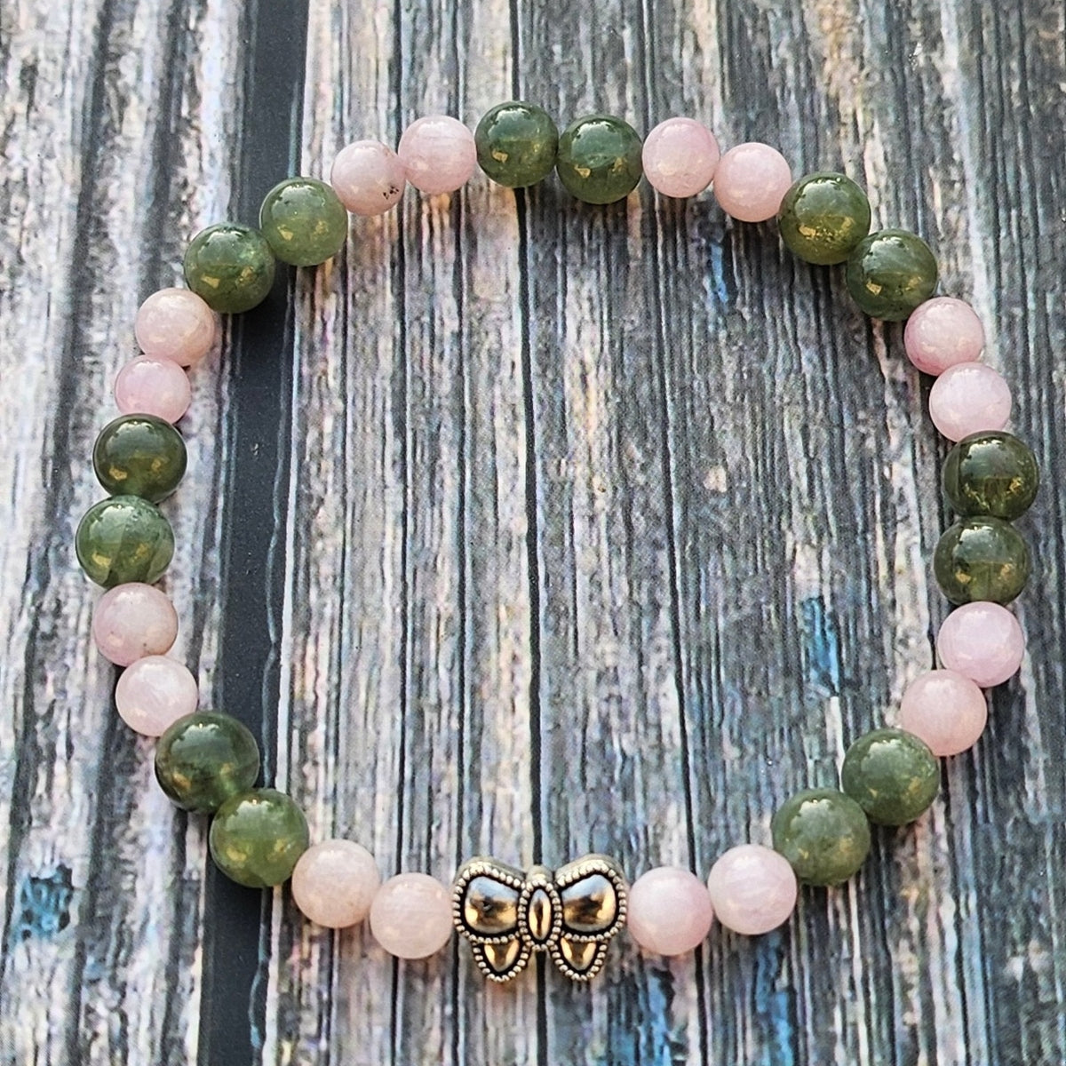 Bracelet Apatite Verte & Kunzite – 6/4mm - Kumari Legacy