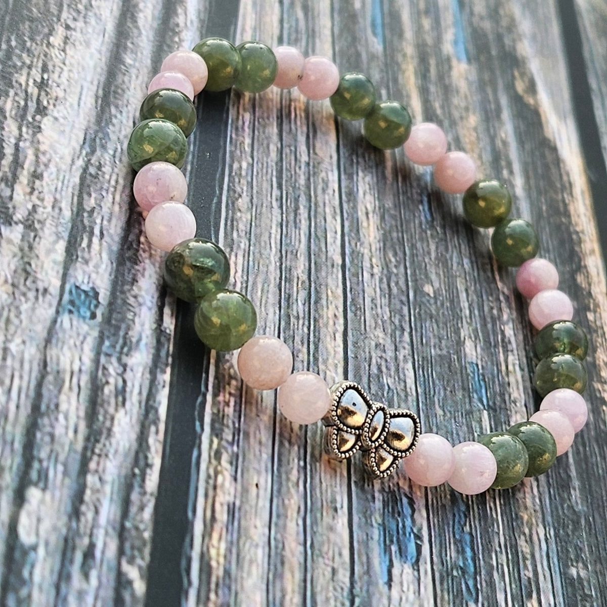 Bracelet Apatite Verte & Kunzite – 6/4mm - Kumari Legacy