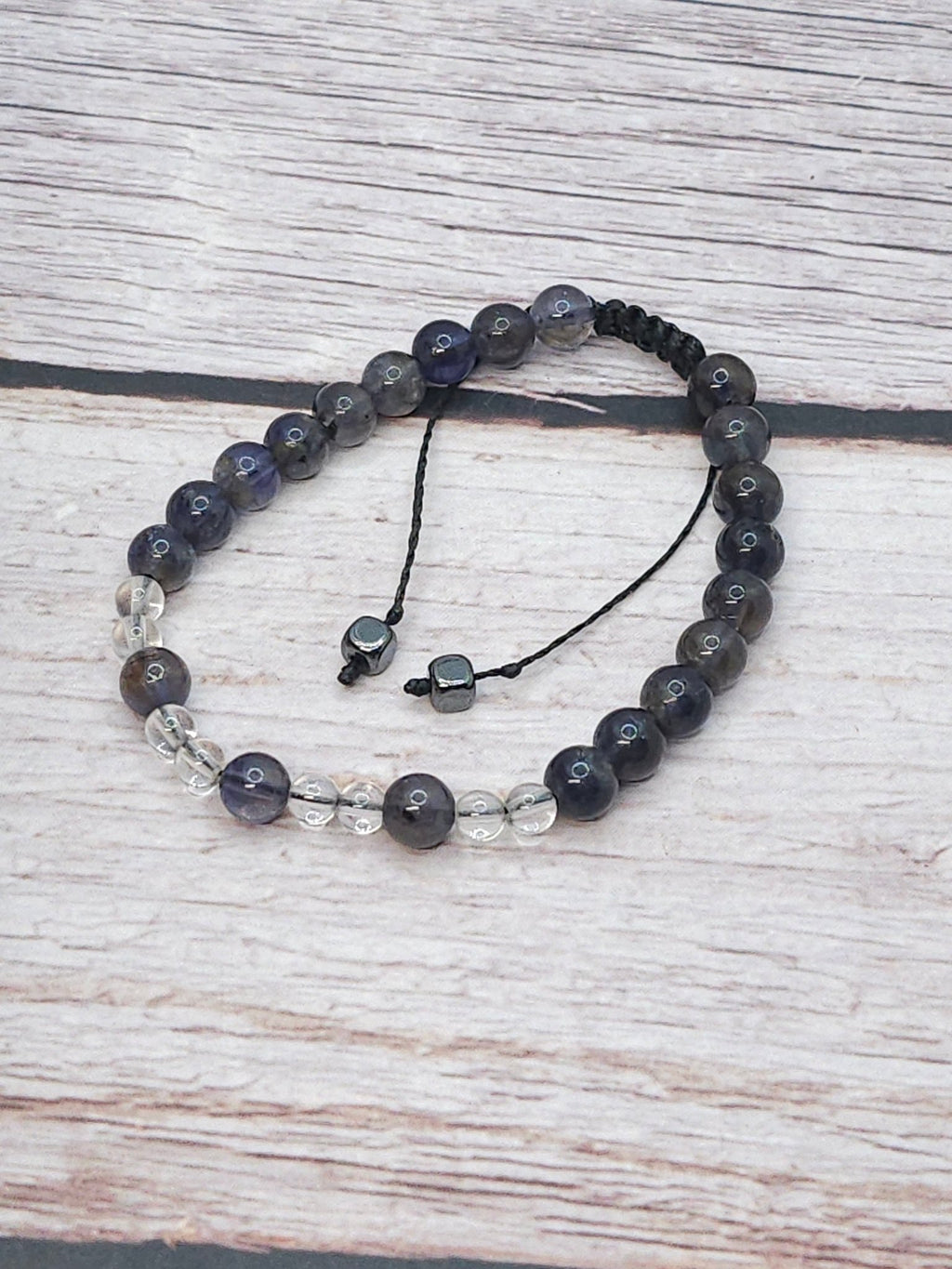 Bracelet Cordiérite (Iolite) 6mm – Haute Qualité - Kumari Legacy