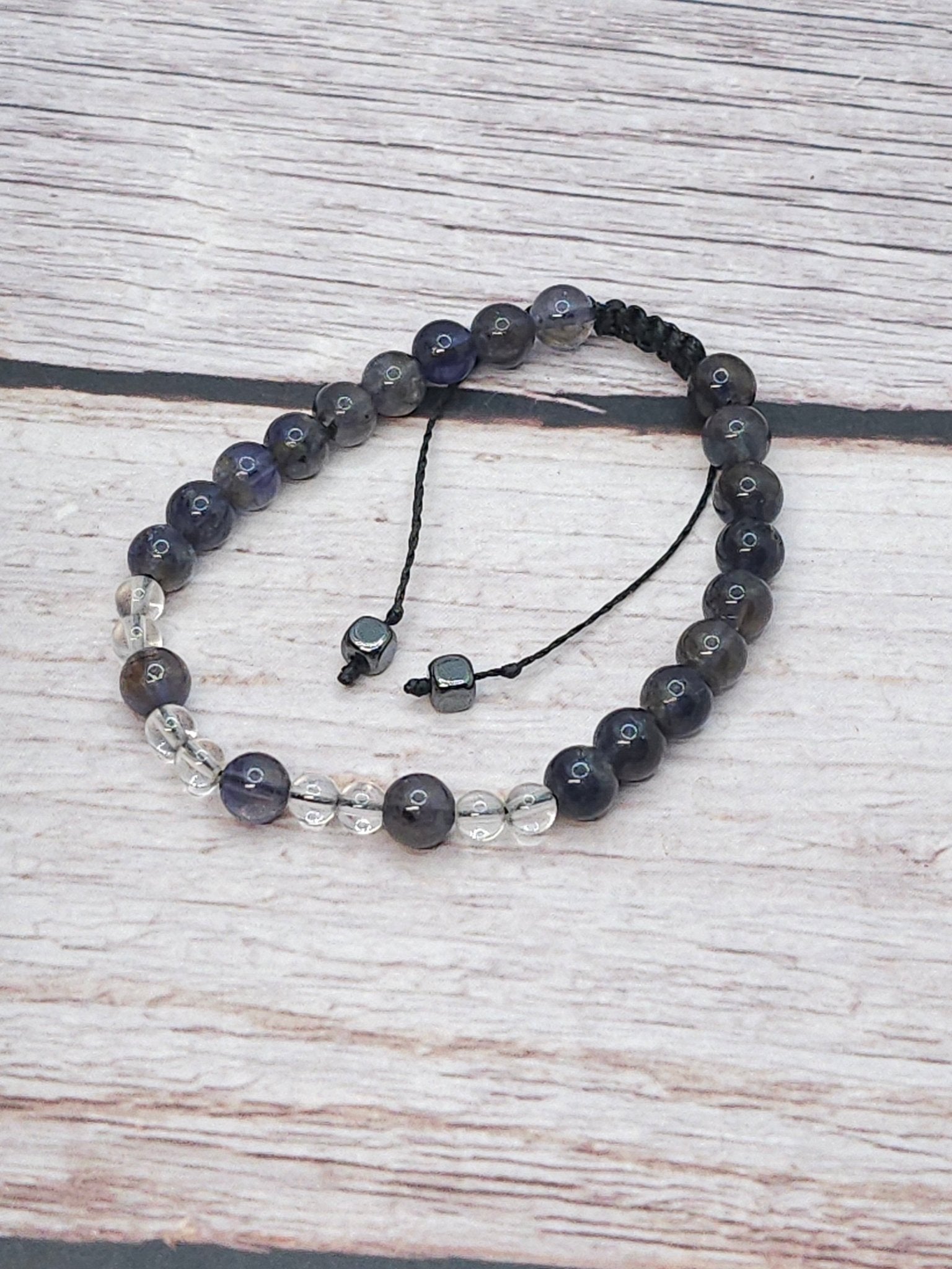 Bracelet Cordiérite (Iolite) 6mm – Haute Qualité - Kumari Legacy