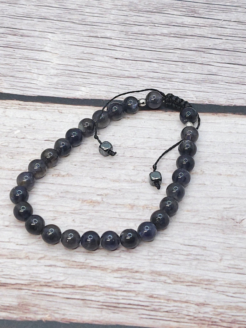 Bracelet Cordiérite (Iolite) 6mm – Haute Qualité - Kumari Legacy