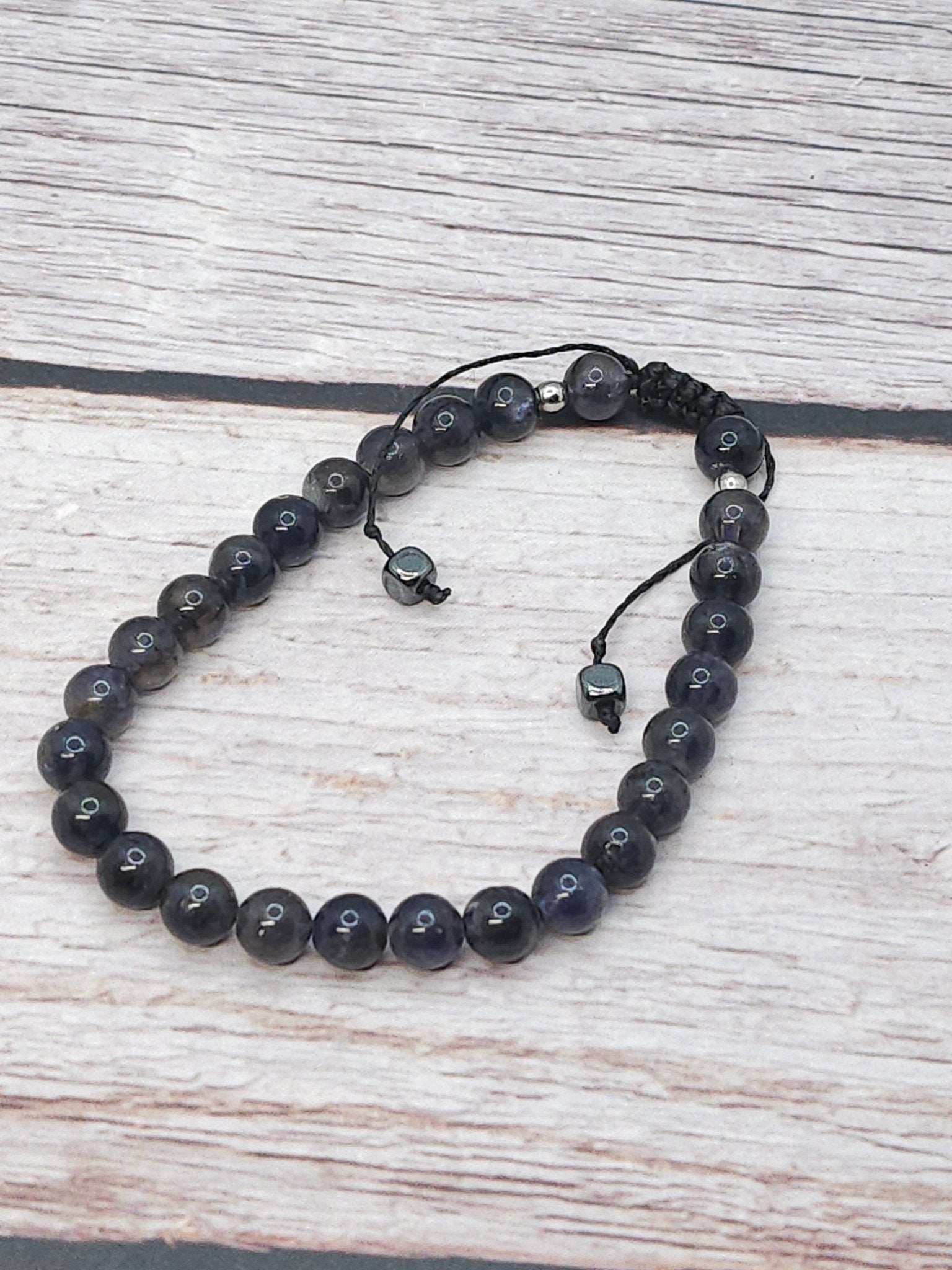 Bracelet Cordiérite (Iolite) 6mm – Haute Qualité - Kumari Legacy