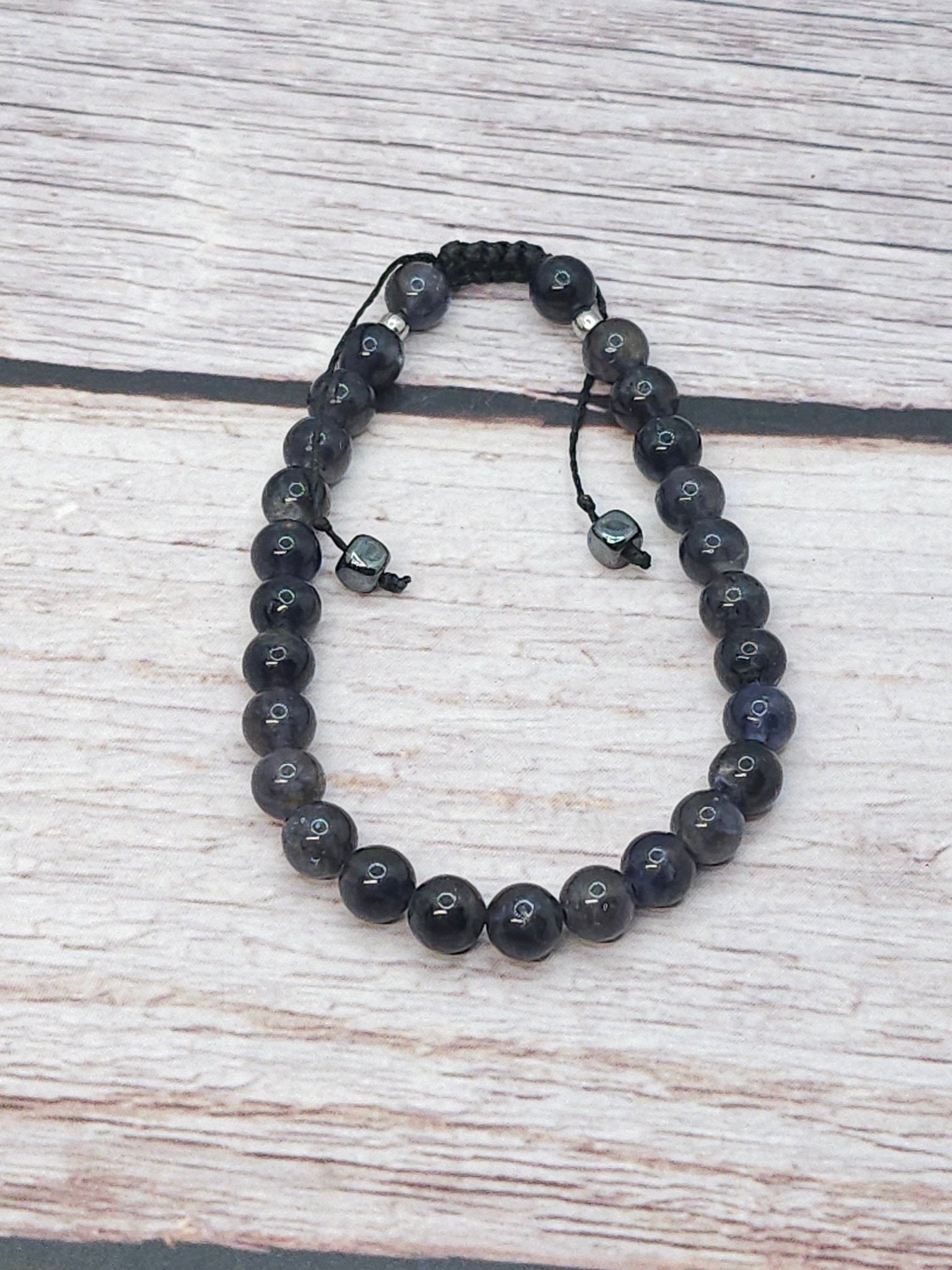 Bracelet Cordiérite (Iolite) 6mm – Haute Qualité - Kumari Legacy
