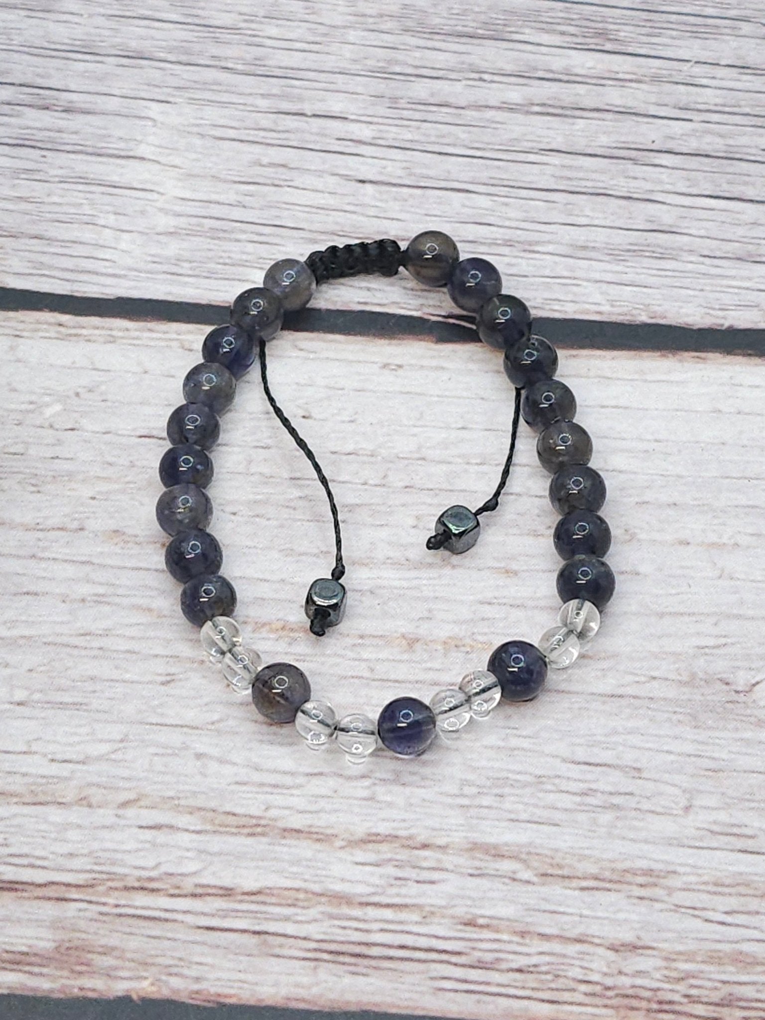Bracelet Cordiérite (Iolite) 6mm – Haute Qualité - Kumari Legacy