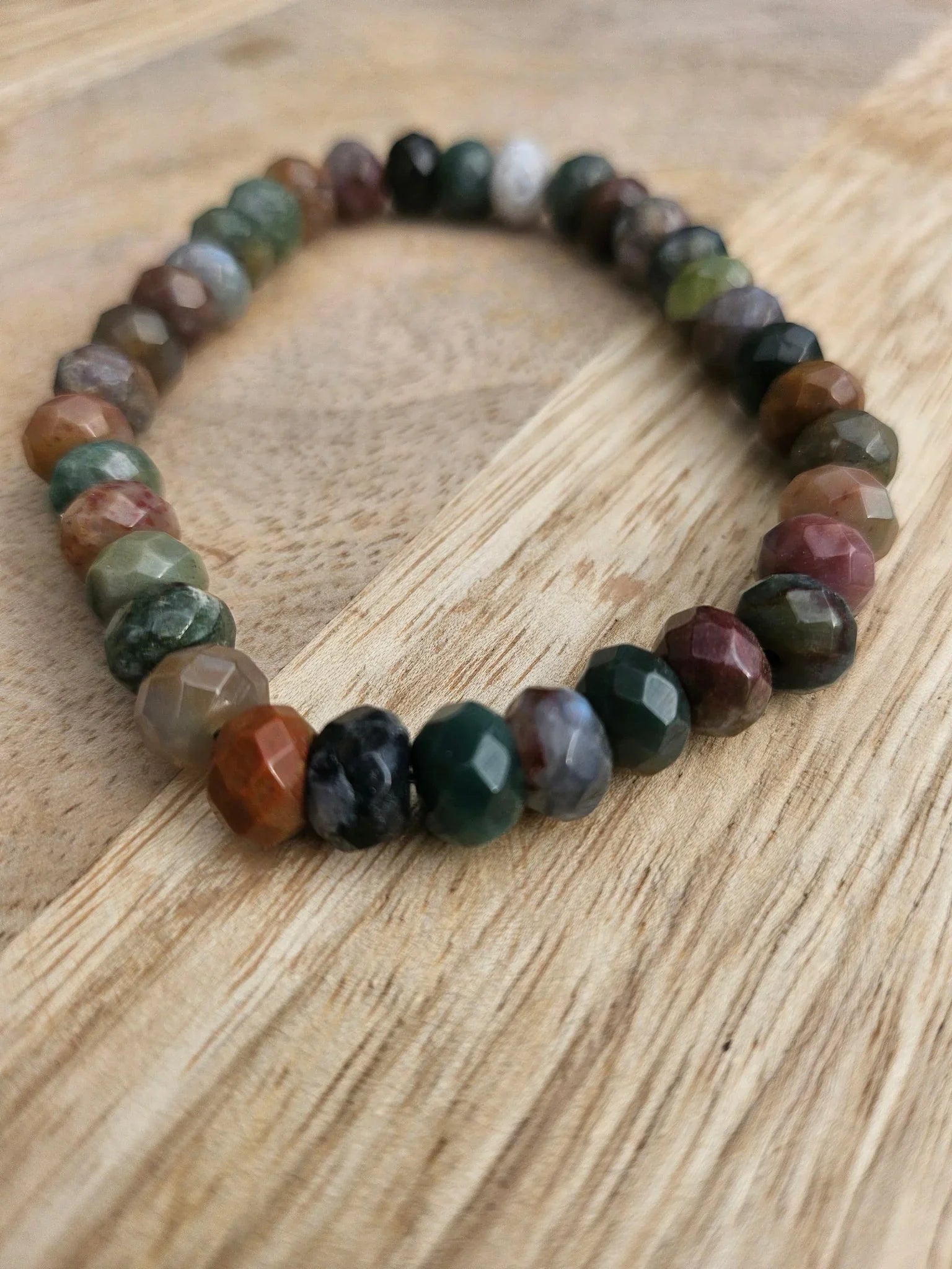 Bracelet “Dharma” – Agate Indienne Donuts – Sur mesure - Kumari Legacy