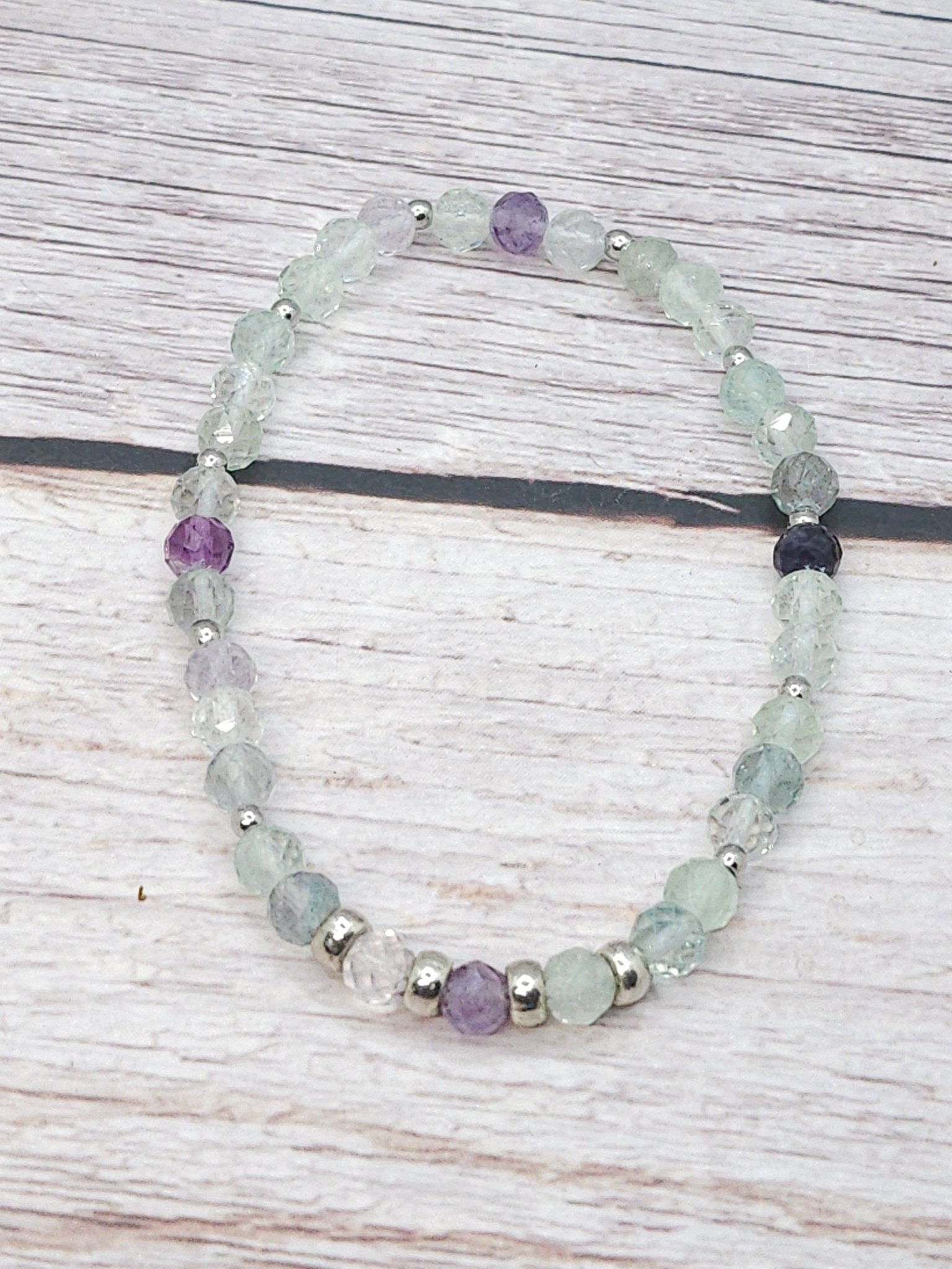 Bracelet Fluorite Facettée 6mm - Kumari Legacy