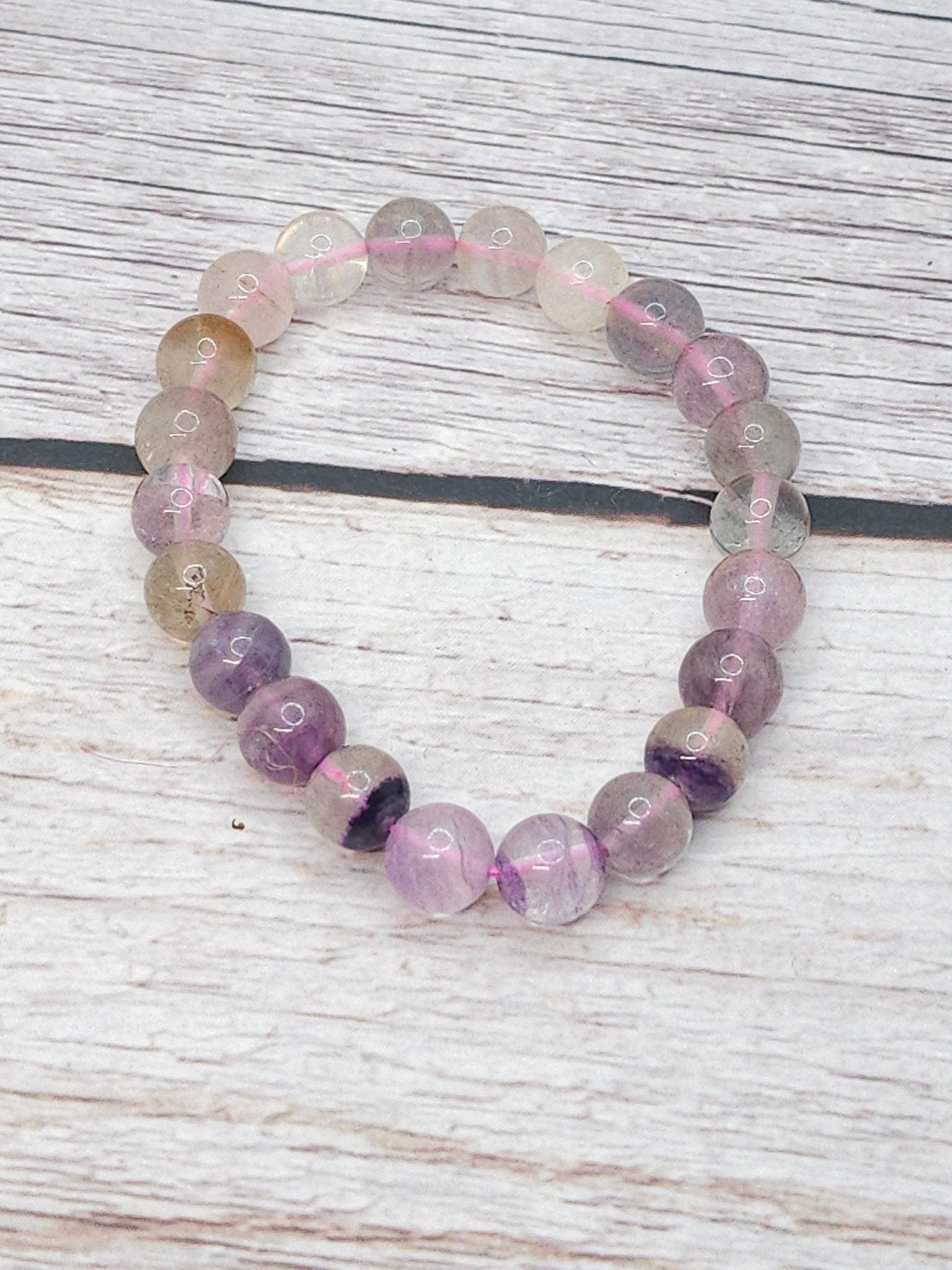 Bracelet Fluorite Multicolore 10mm - Kumari Legacy