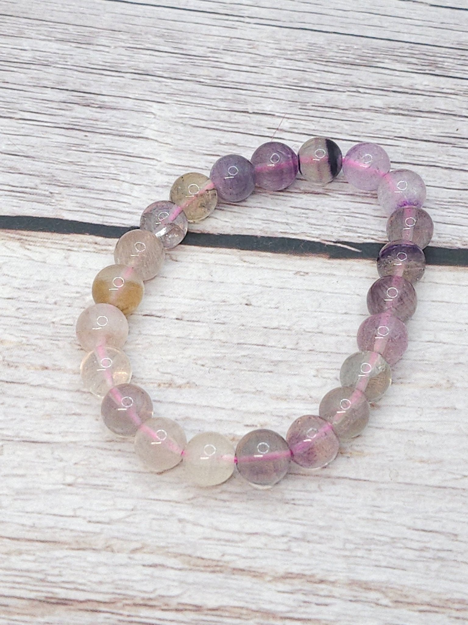 Bracelet Fluorite Multicolore 10mm - Kumari Legacy