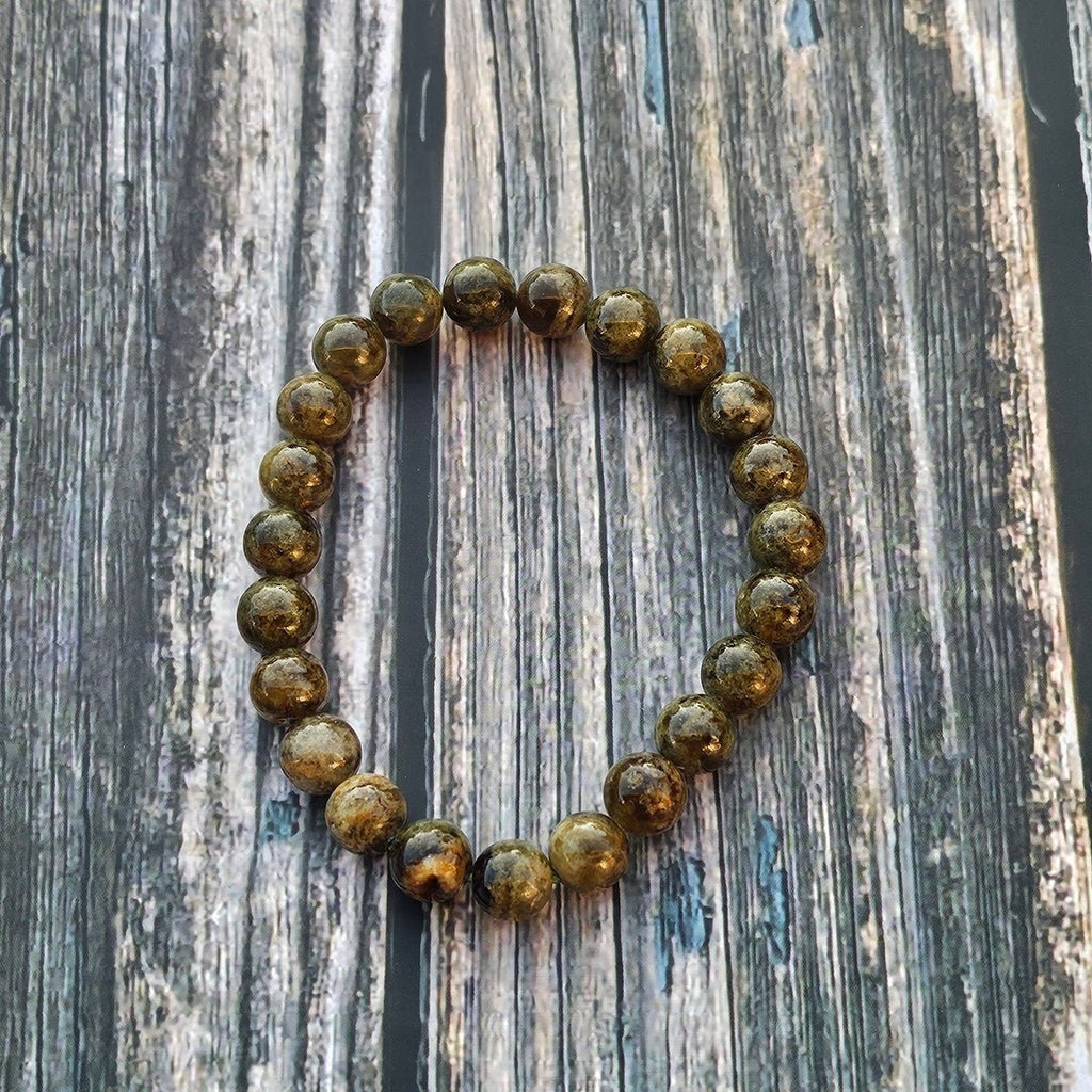 Bracelet Grenat vert – 8mm - Kumari Legacy