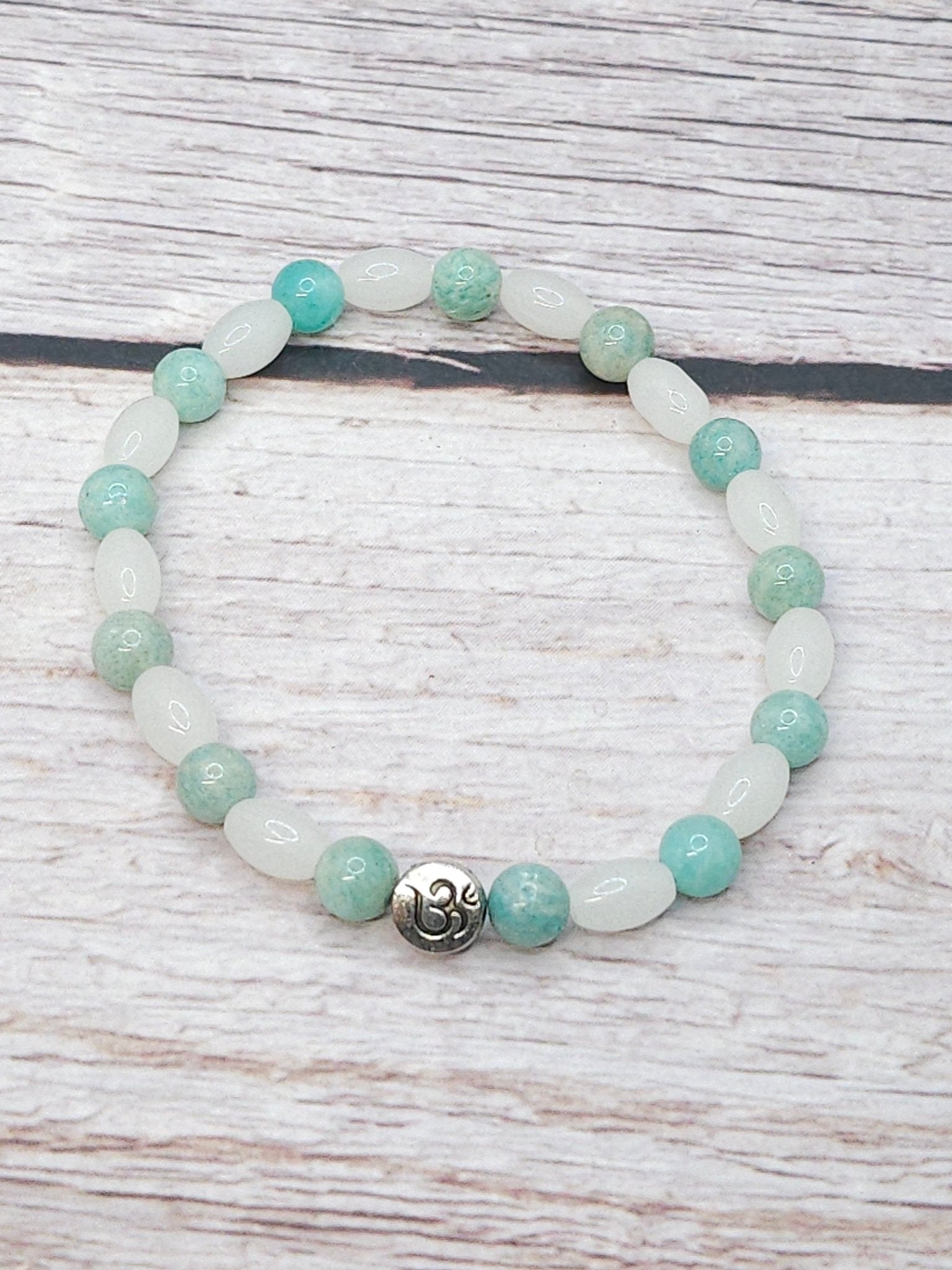 Bracelet Jade & Amazonite 6mm - Kumari Legacy
