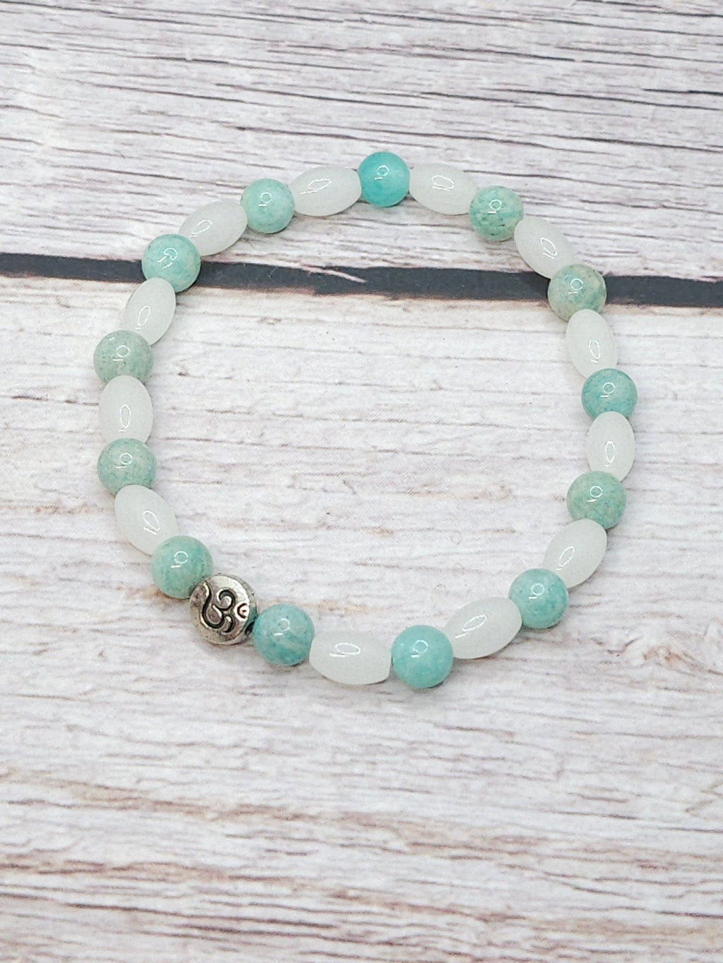 Bracelet Jade & Amazonite 6mm - Kumari Legacy