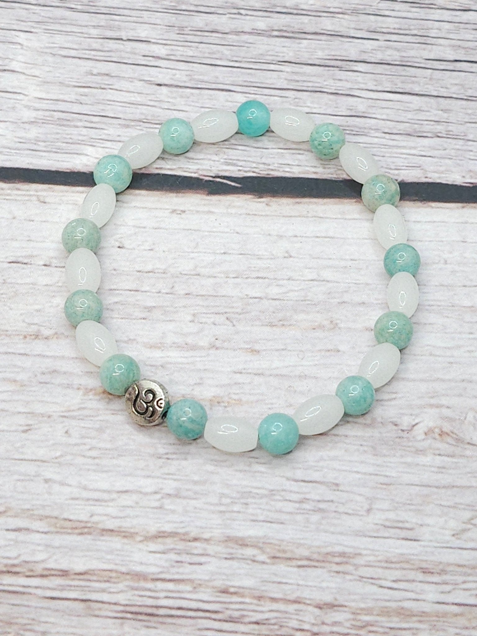 Bracelet Jade & Amazonite 6mm - Kumari Legacy