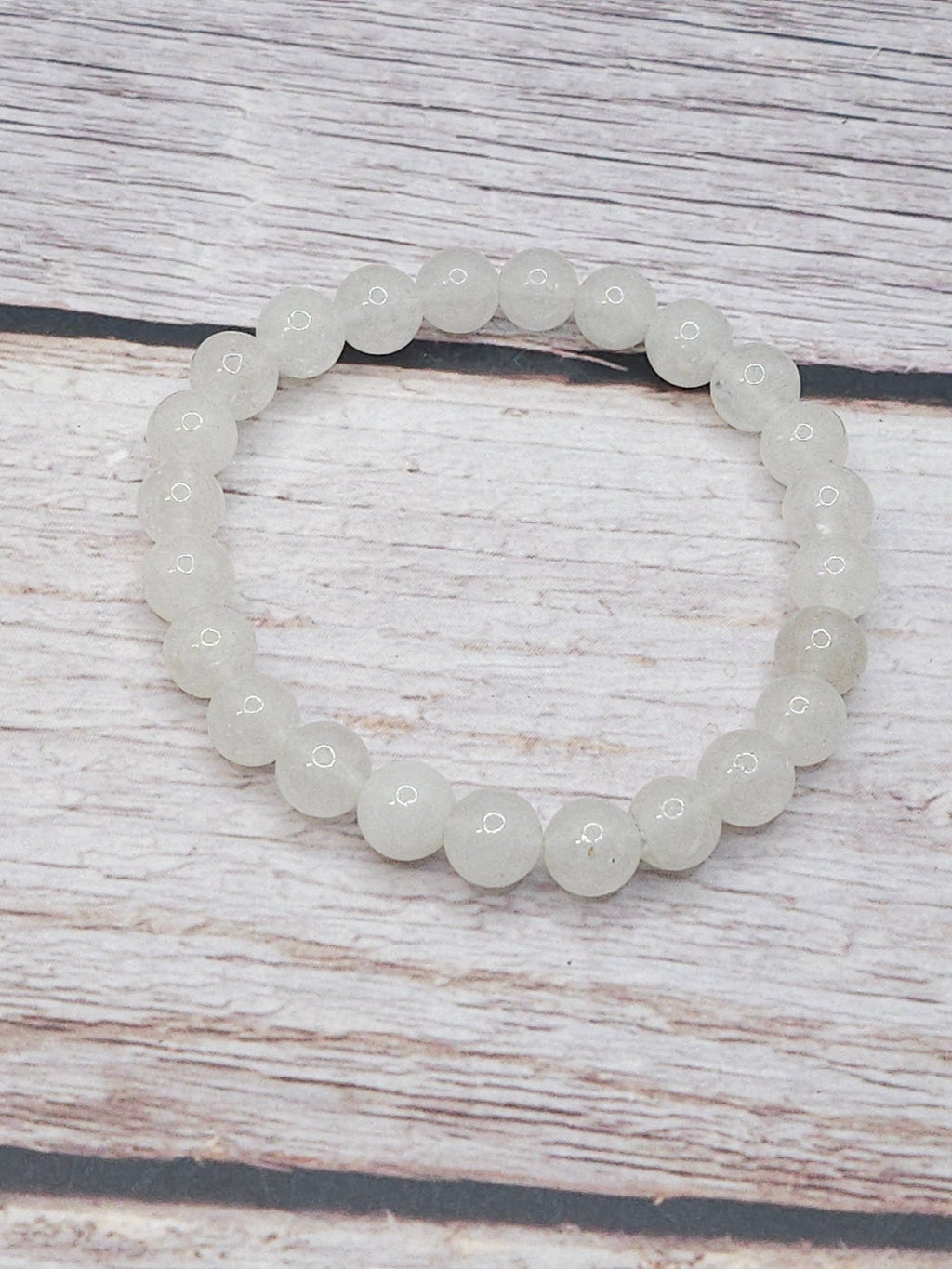 Bracelet Jade Blanc 8mm - Kumari Legacy
