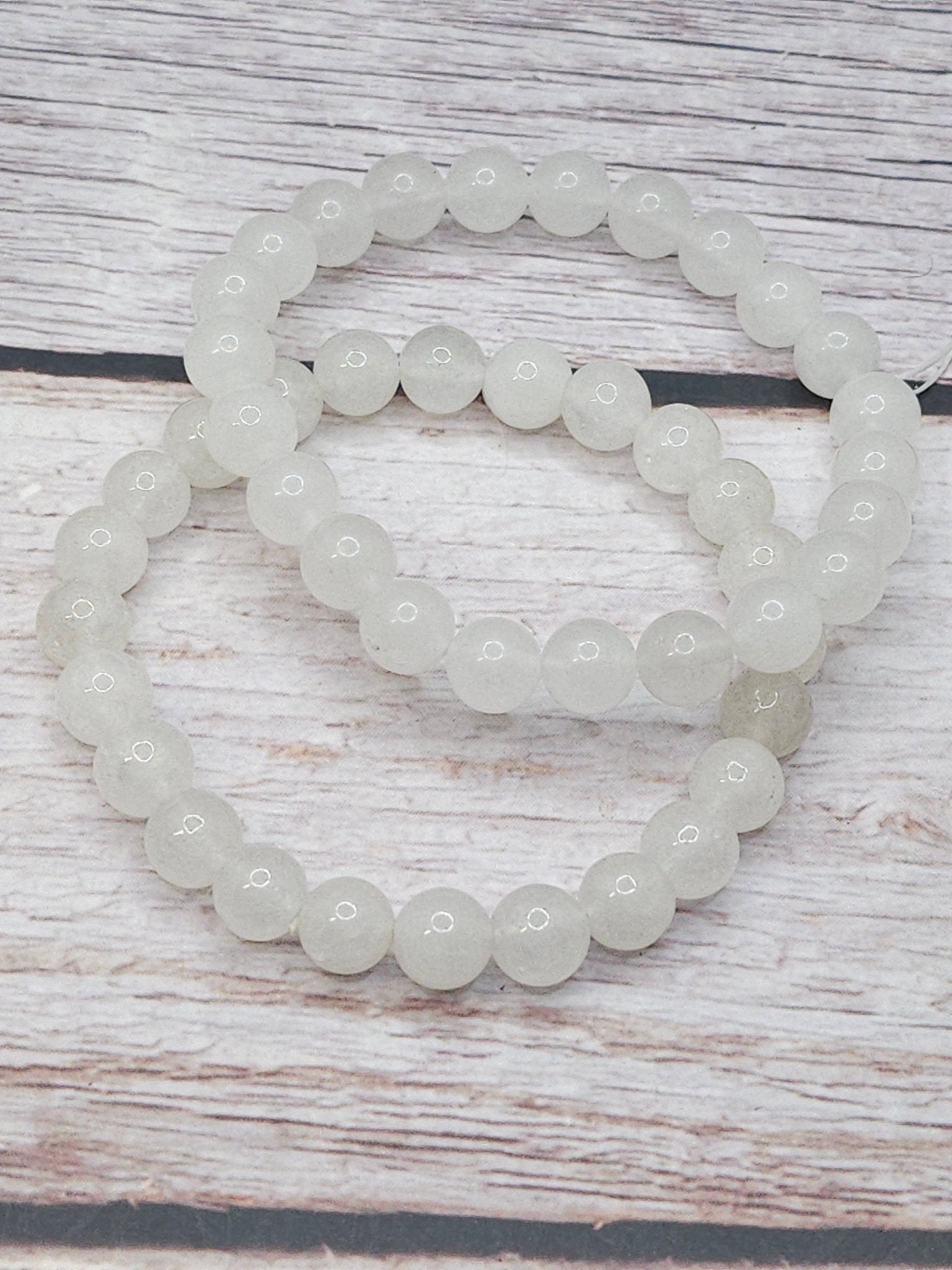 Bracelet Jade Blanc 8mm - Kumari Legacy