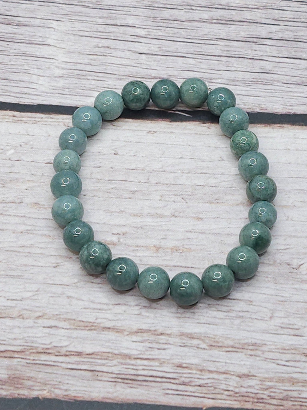 Bracelet Jadéite Vert d'Eau 8mm - Kumari Legacy